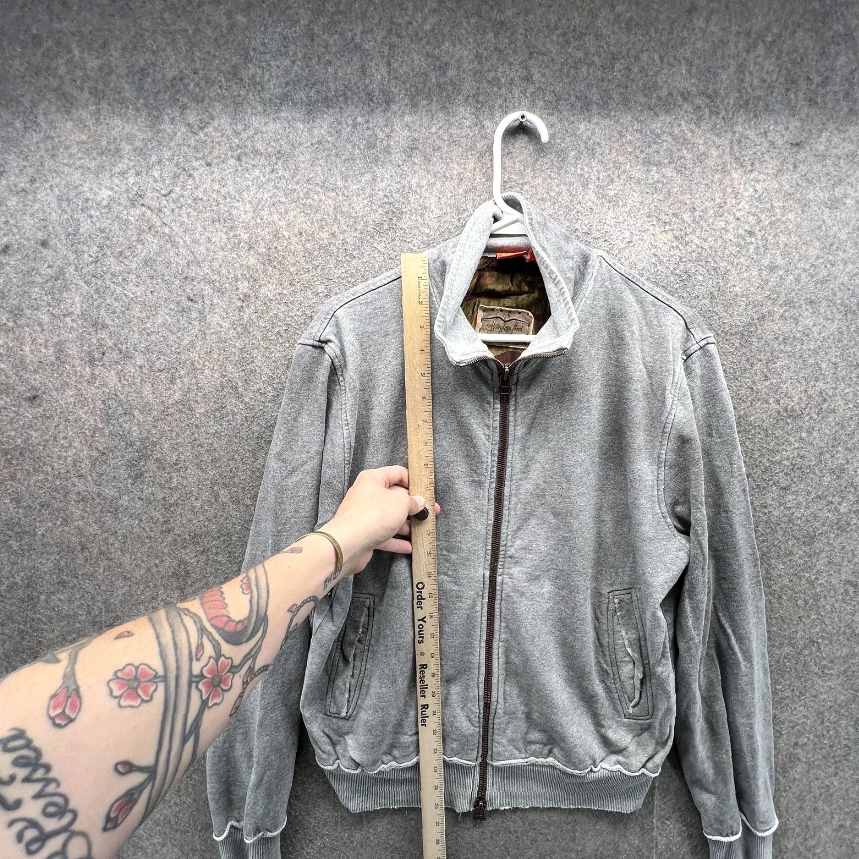 Hugo Boss VINTAGE Hugo Boss Jacket Mens M Gray Cotton Bomber Full Zip Lined Casual Outdoor Size US M / EU 48-50 / 2 - 5 Thumbnail