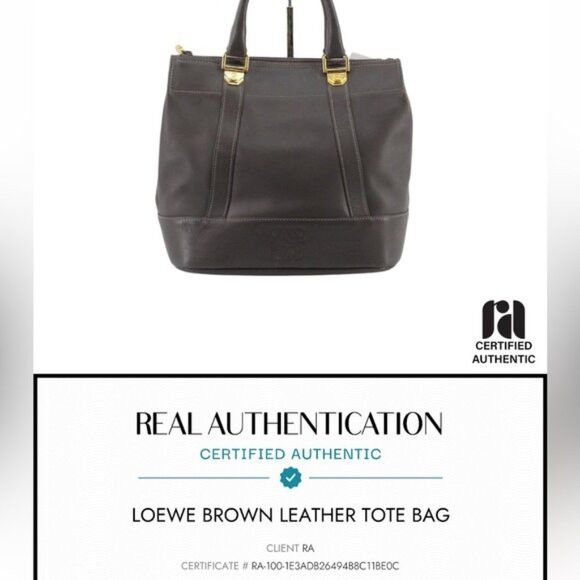 Loewe Vintage Loewe Gray Leather Top Handle Purse w/ COA 🇪🇸 Size ONE SIZE - 15 Thumbnail