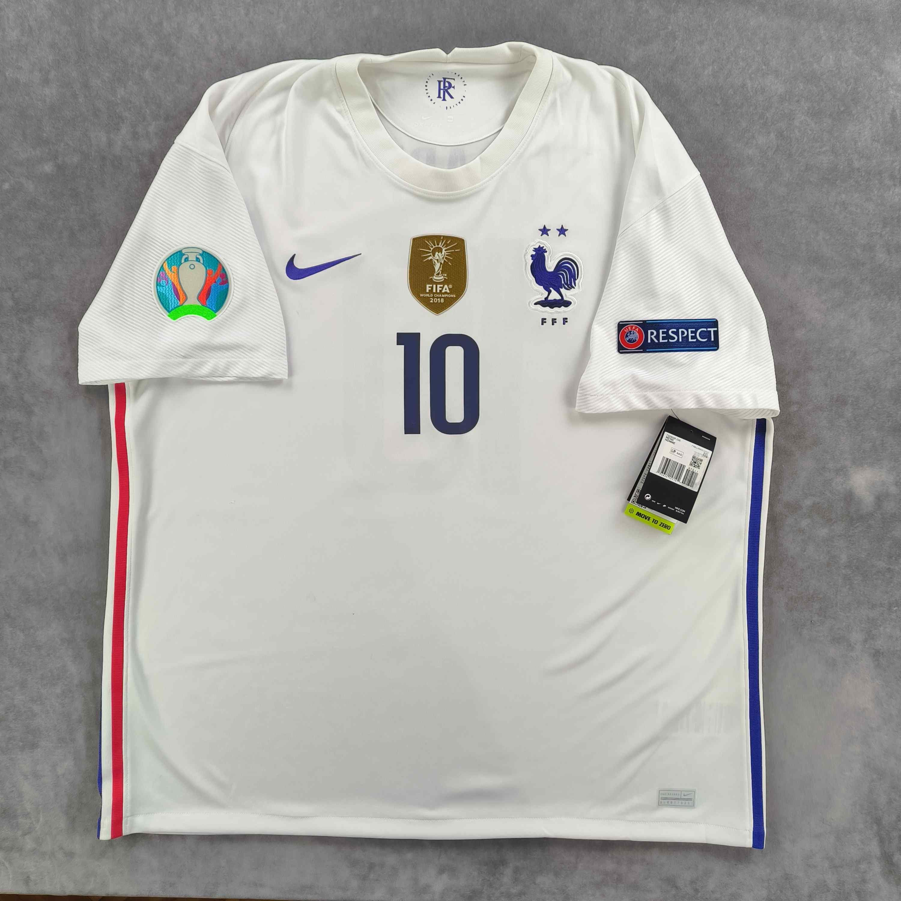 Nike NEW France 2020-22 Nike away Mbappe football jersey size XXL Size US XXL / EU 58 / 5 - 2 Thumbnail