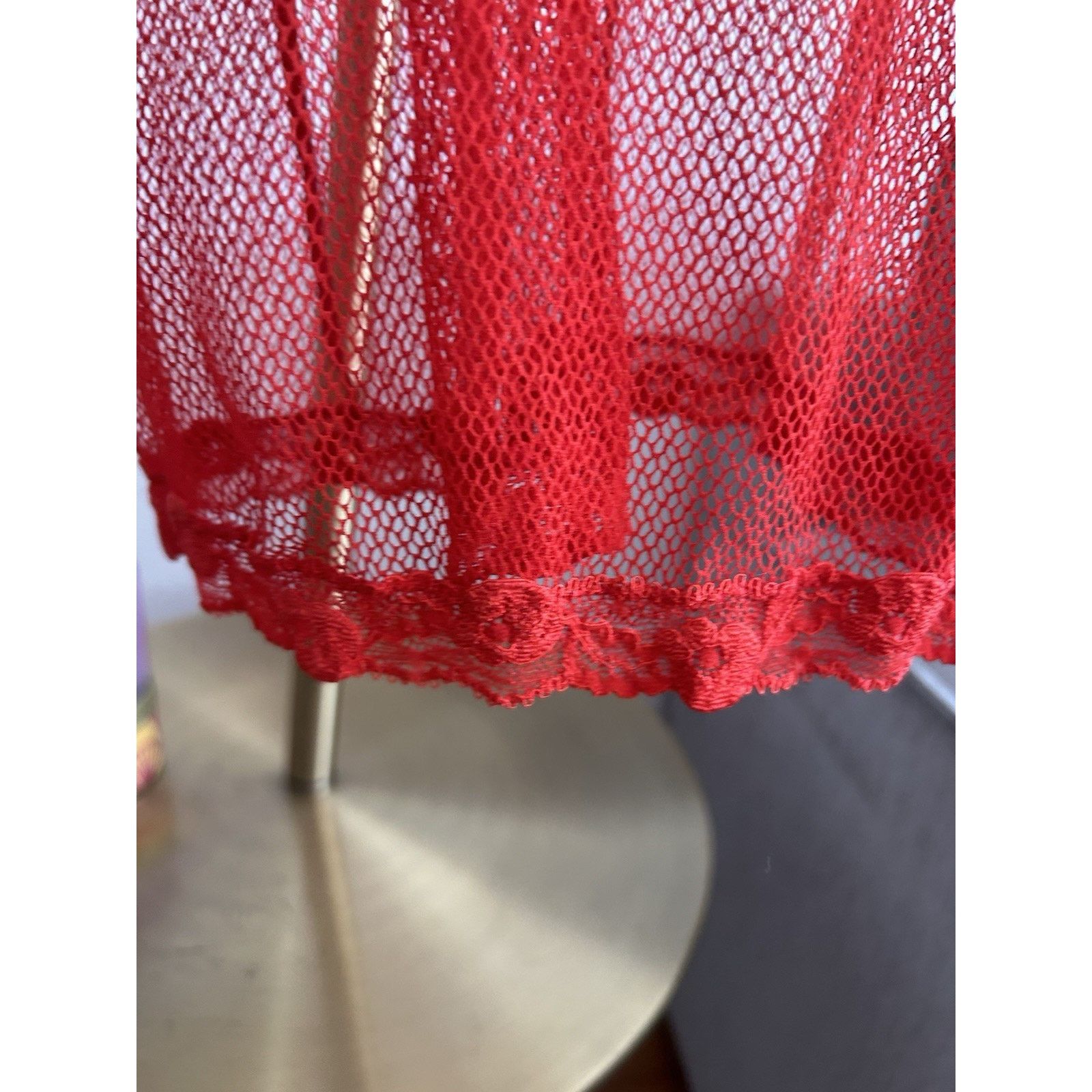 Victoria's Secret Y2K Stretchy Lace Babydoll Nightie Slip Lingerie Sz 34C Size ONE SIZE - 5 Thumbnail