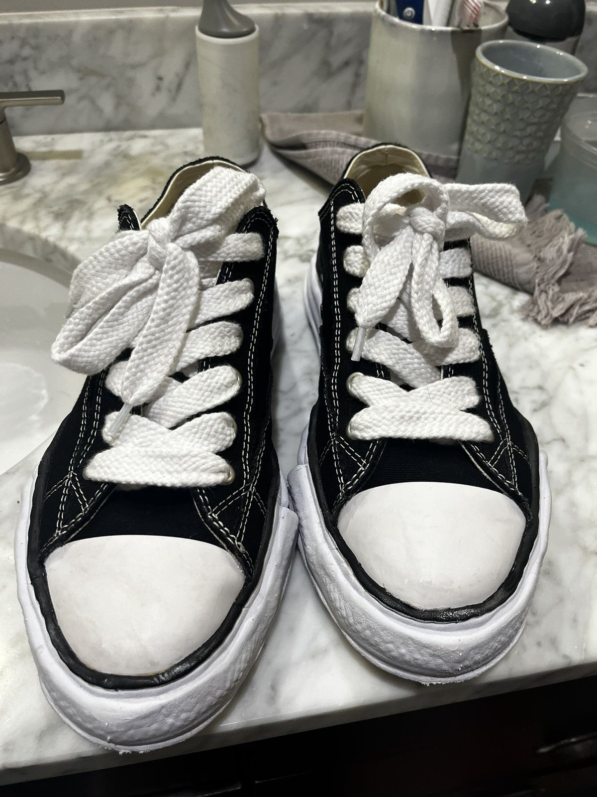 Maison MIHARA YASUHIRO Maison Mihara Yasuhiro Peterson OG Sole Canvas Low Size US 11 / EU 44 - 6 Thumbnail