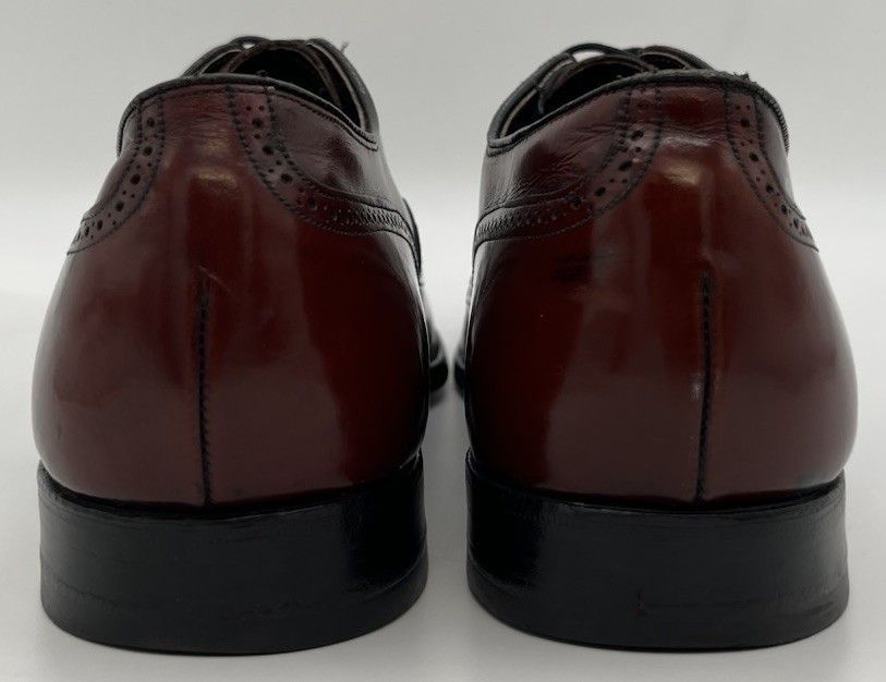 Johnston & Murphy Vintage Johnston & Murphy Aristocraft Oxblood Cordovan 12AAA Size US 12 / EU 45 - 4 Thumbnail