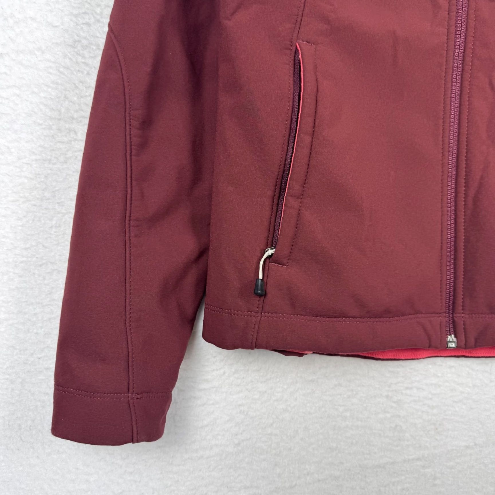 The North Face The North Face Womens Medium Maroon Apex Bionic Softshell Fleece Lined Jacket Size M / US 6-8 / IT 42-44 - 2 Thumbnail