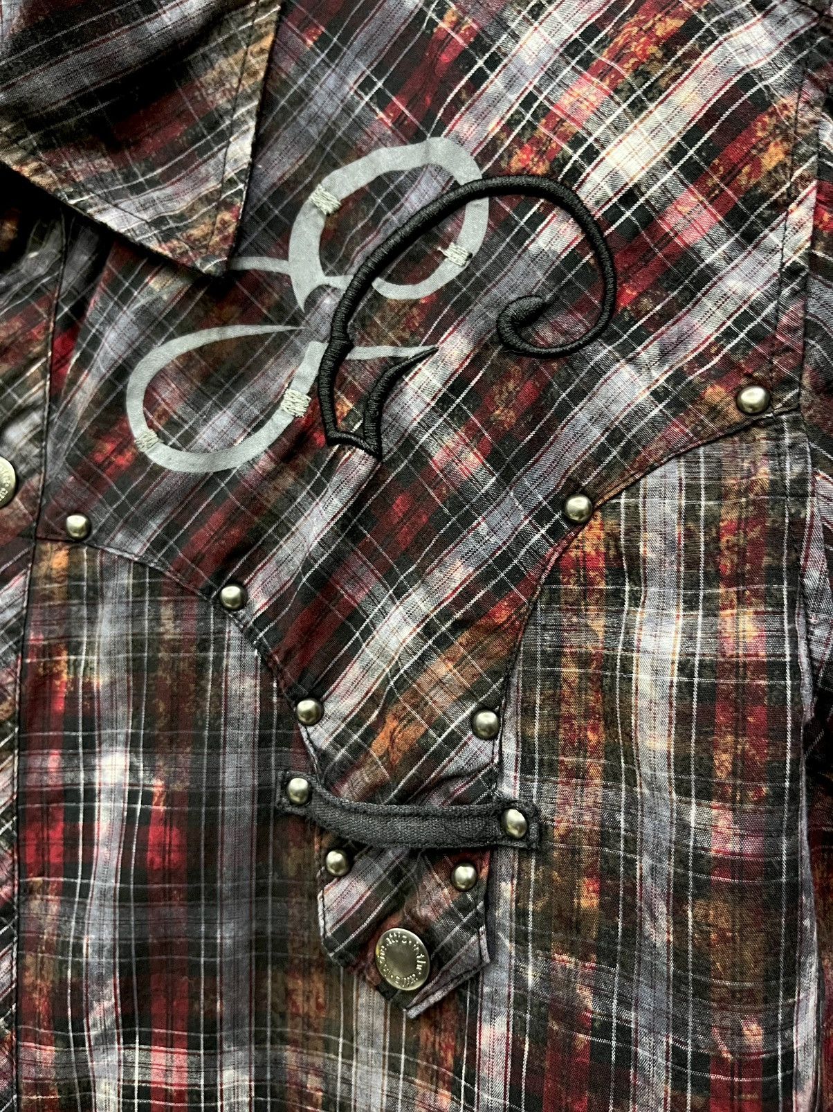 In The Attic In The Attic Punk Smokes Tartan Studded Tribal Shirt M Size US M / EU 48-50 / 2 - 10 Thumbnail