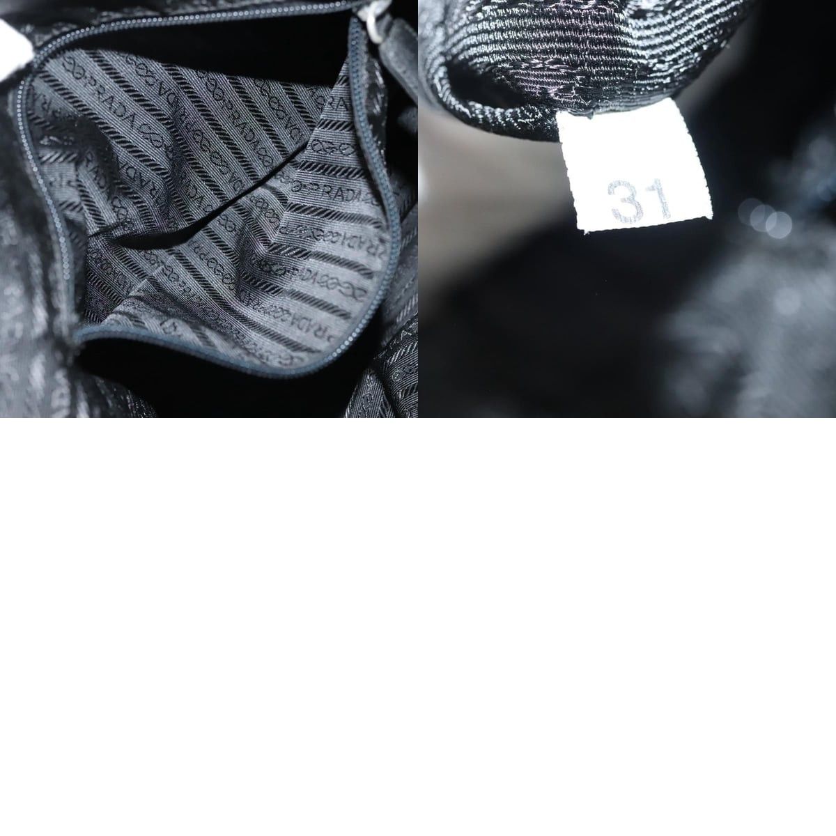Prada PRADA Hand Bag Nylon Khaki Silver Size ONE SIZE - 13 Thumbnail