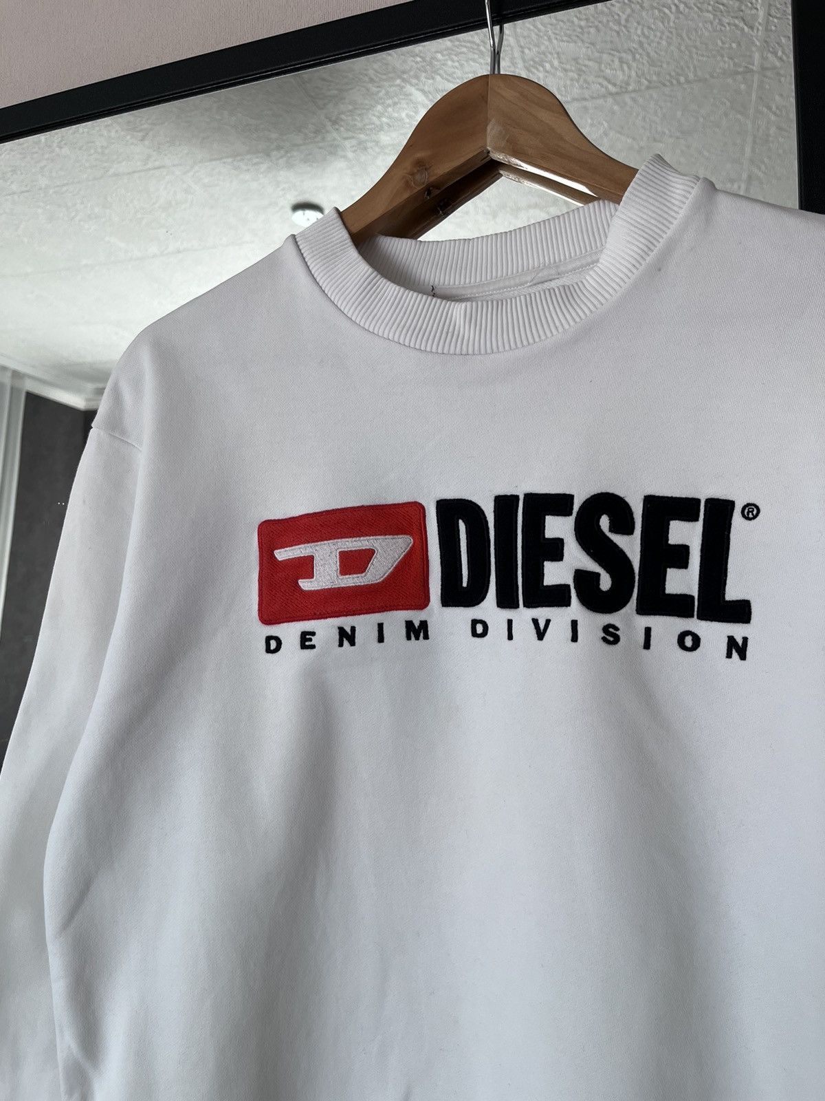 Diesel Diesel Sweatshirt Big Logo Denim Division Pullover Size XS Size US XS / EU 42 / 0 - 2 Thumbnail