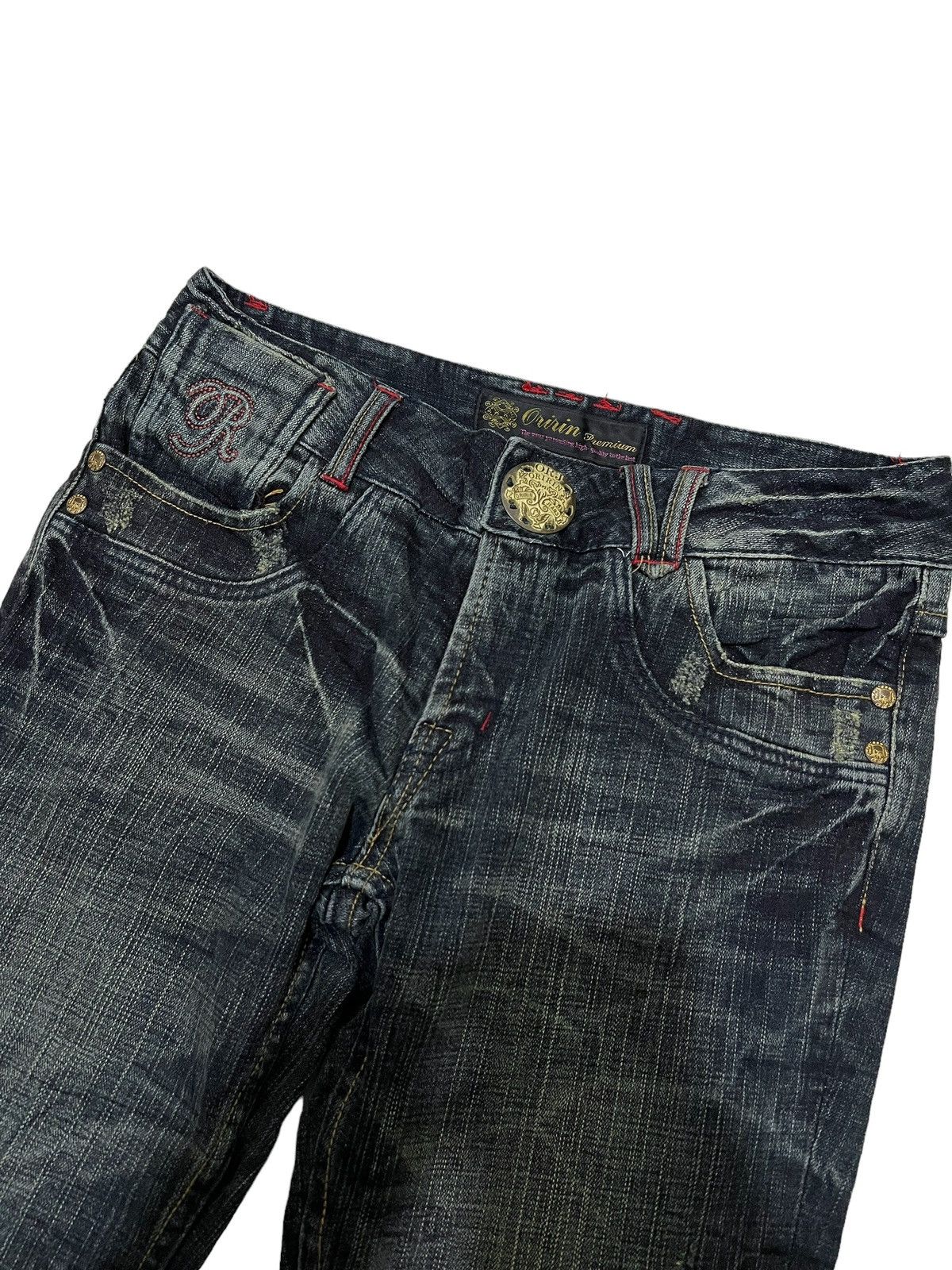 If Six Was Nine × Japanese Brand × Le Grande Bleu (L.G.B.) Oririn buckle flared denim pants Size US 29 - 5 Thumbnail