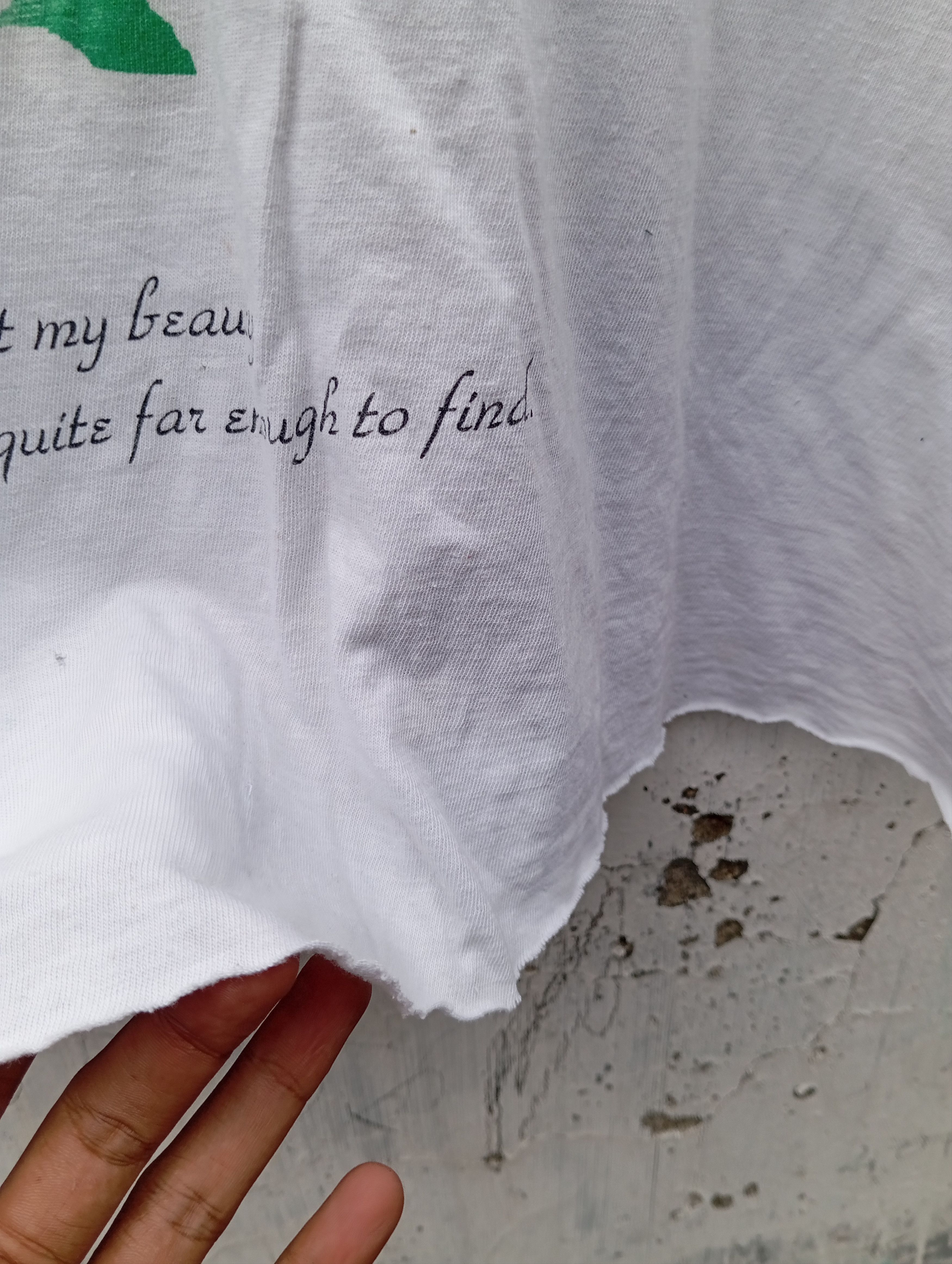 Vintage Vintage 90s I love u crop tee Size US XL / EU 56 / 4 - 4 Thumbnail