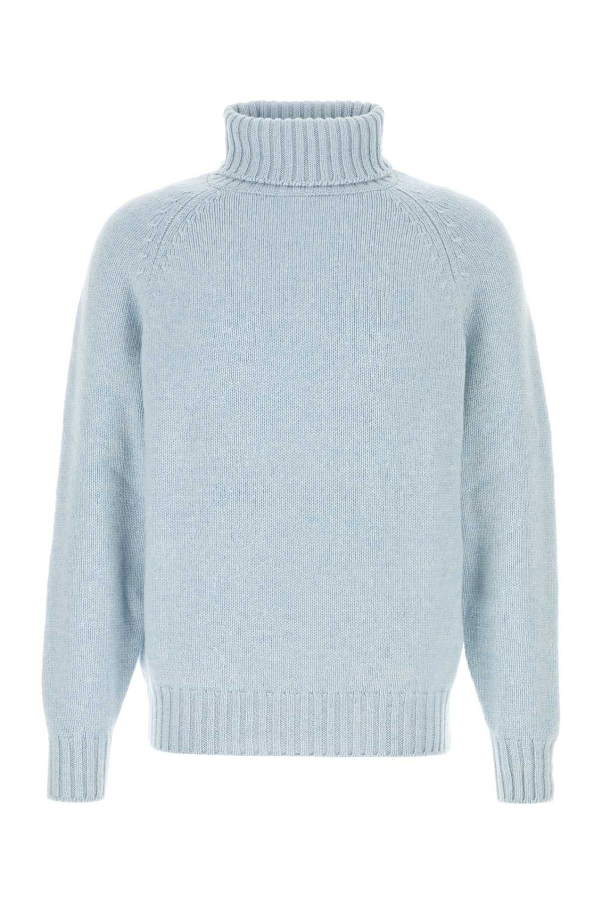 Umit Benan Light-Blue Cashmere Sweater Size US S / EU 44-46 / 1 - 1 Thumbnail