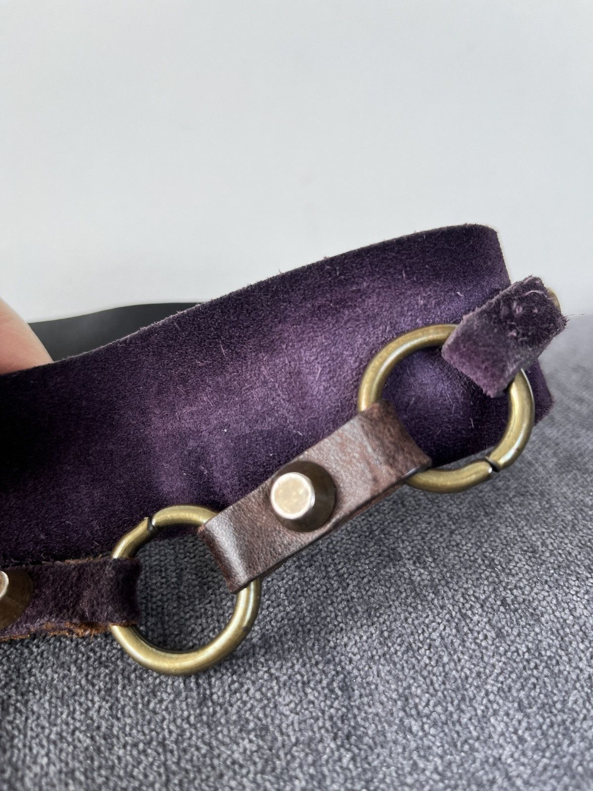 Other entra Suede Leather Avant Garde Purple Belt Size ONE SIZE - 10 Thumbnail