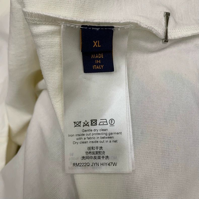 Louis Vuitton Louis Vuitton White back instruction label short sleeve Size US XL / EU 56 / 4 - 6 Thumbnail