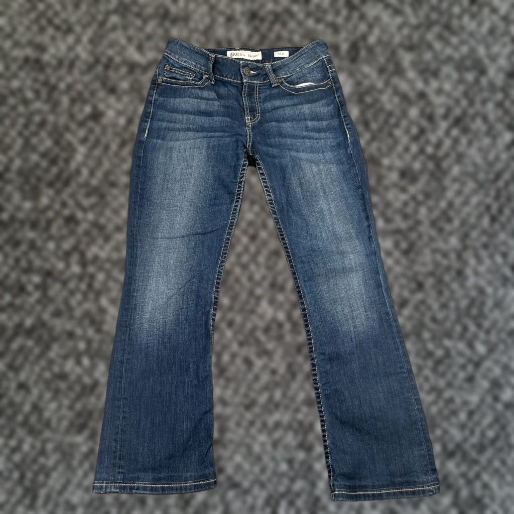 Vintage BKE Buckle Denim Harper 31 R Bootcut Western Blue HEMMED Buckle BKE Jeans 31 Regular Blue Denim Cotton Polyester Spandex Women Size ONE SIZE - 1 Thumbnail