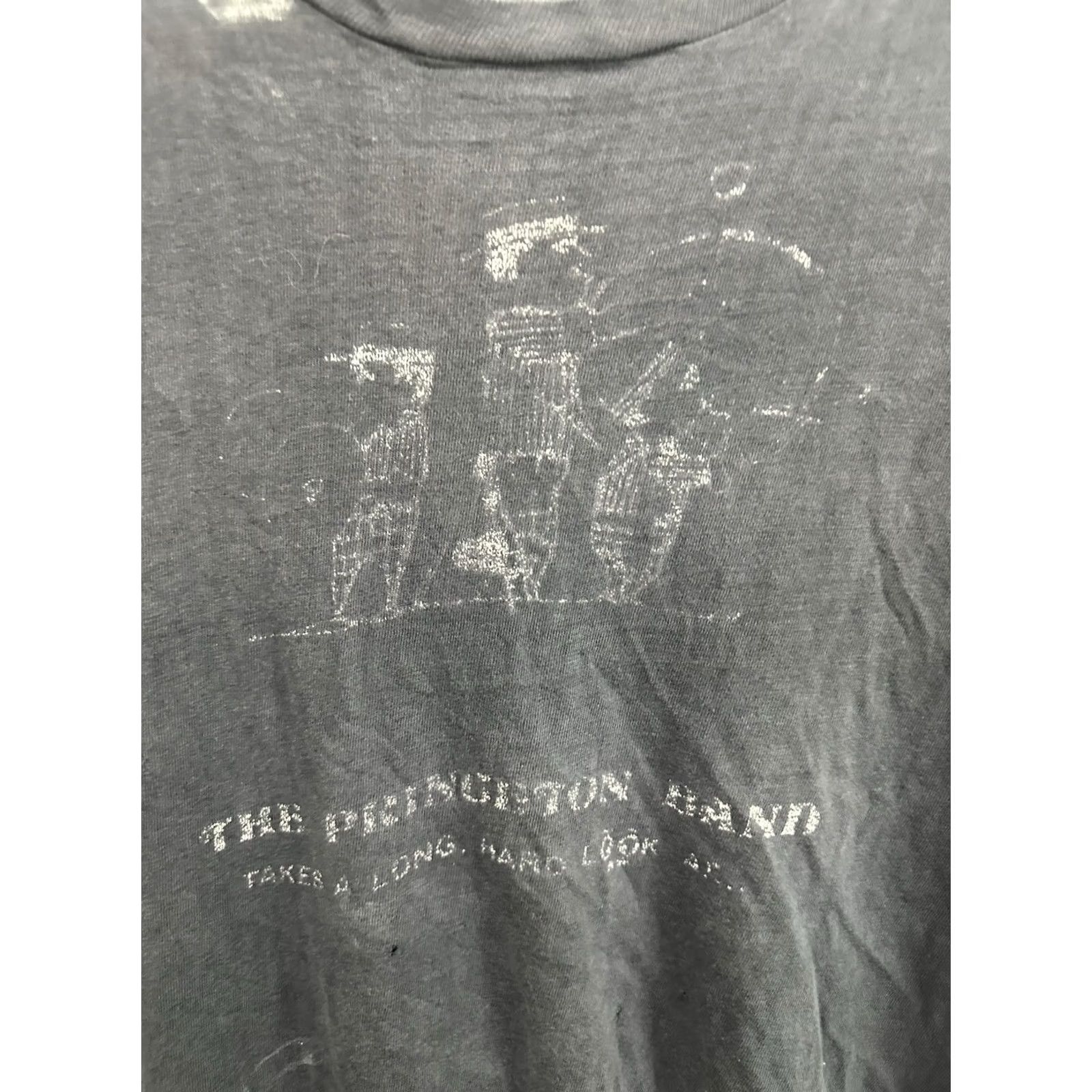 Hanes VTG 70s Princeton University Band T-Shirt Hanes L Men Blue Distressed Thrashed Worn Ivy League Grunge 70s Mens Shirt Size US L / EU 52-54 / 3 - 4 Thumbnail