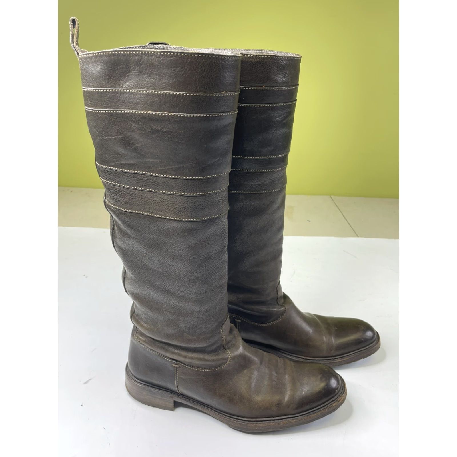 n.d.c. Made By Hand Women's Tall Leather Boots 39.5EU 9US Made in Lusitania