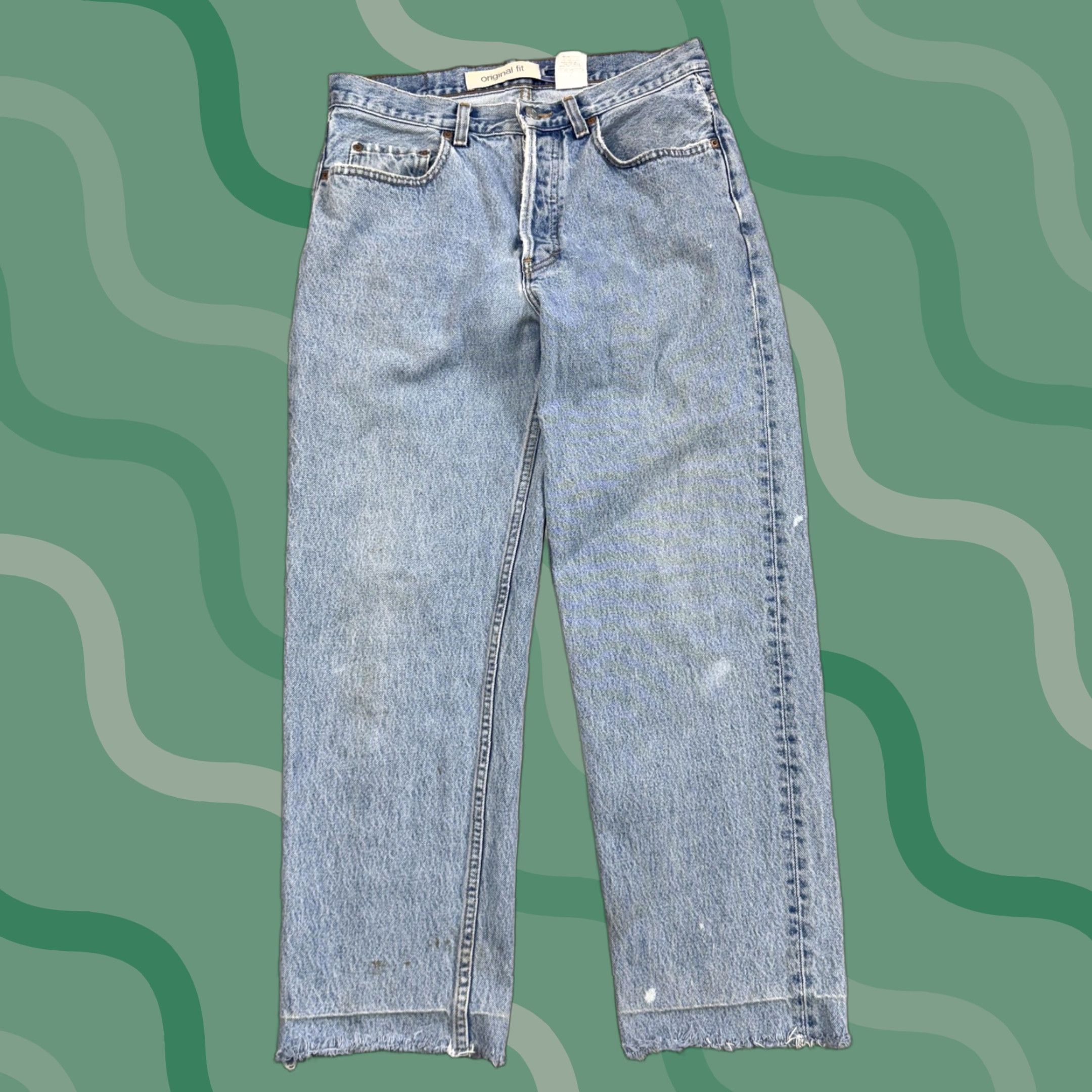 Gap VINTAGE Gap Jeans Mens 32x29 Blue Denim Original Fit Button Fly USA 90s Size US 32 / EU 48 - 1 Thumbnail