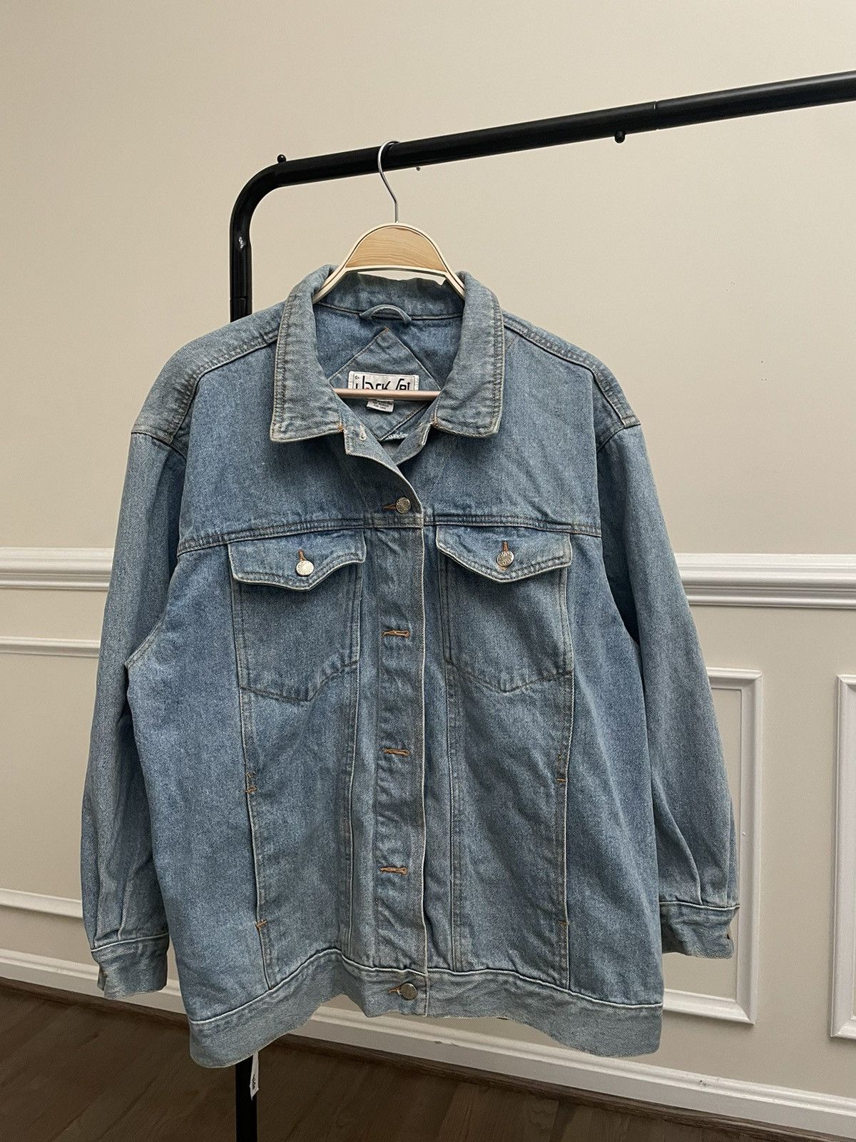 Wrangler Vintage 90s Blue Denim Trucker Jacket Mid Wash Levis Size US XL / EU 56 / 4 - 2 Thumbnail