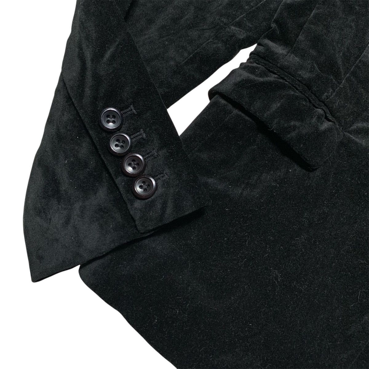 Japanese Brand × Vintage Vtg 90s Cecil McBee Velvet Formal Blazer Black Size US S / EU 44-46 / 1 - 5 Thumbnail