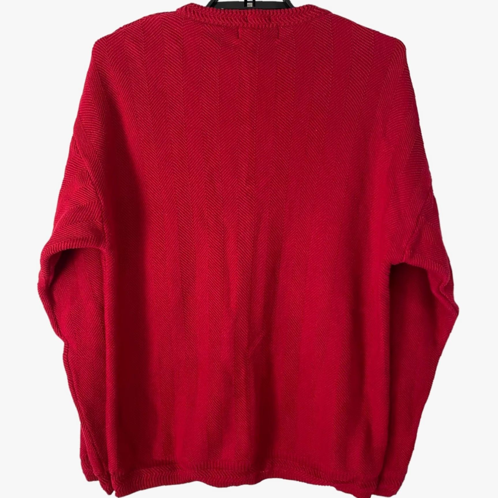 Ralph Lauren VINTAGE Ralph Lauren Chaps Crewneck Sweater Red Men L Knitwear Pullover 90s Classic Preppy Embroidered Logo Size US L / EU 52-54 / 3 - 3 Thumbnail