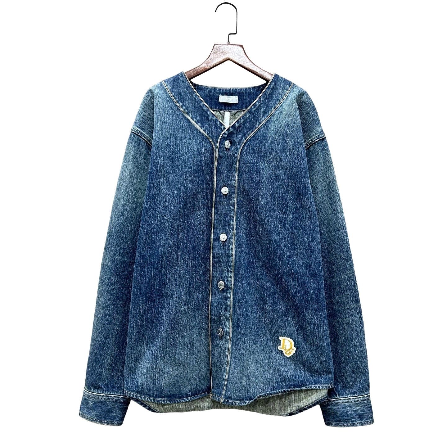 Dior Dior Oblique Leather Patch Denim Jacket Size 50 Size US M / EU 48-50 / 2 - 1 Thumbnail