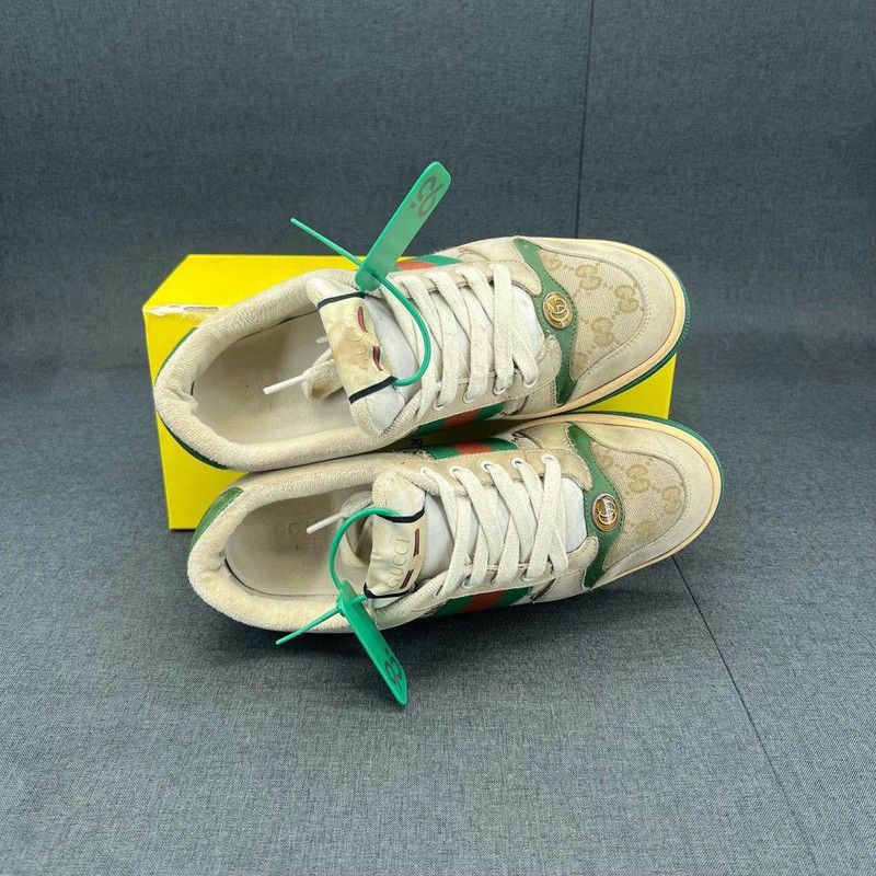 Gucci Gucci Screener Vintage Leather Low-Top Sneakers - Size US 8 / EU 41 - 8 Thumbnail