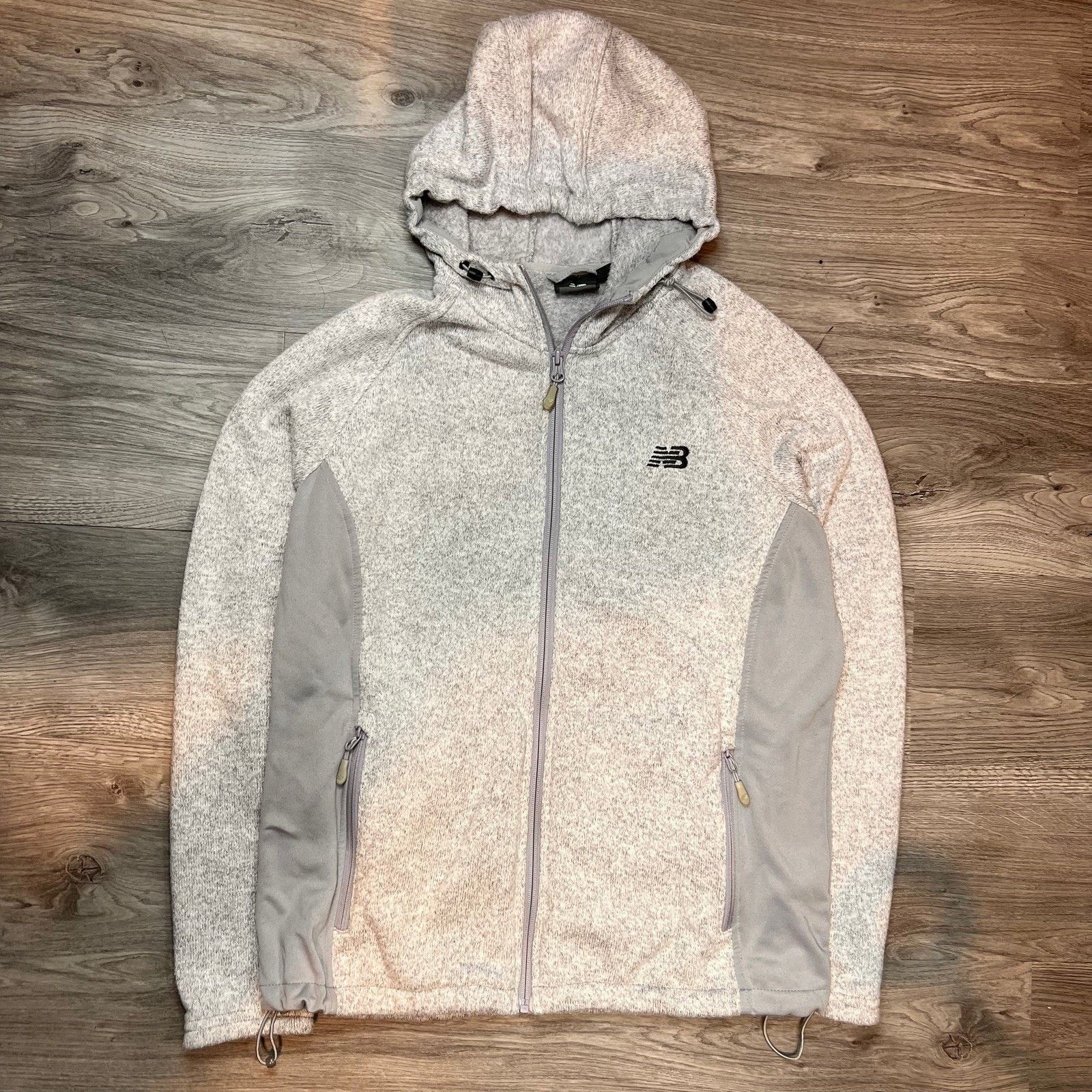 New Balance New Balance Women's Hooded Jacket Sz XL knit Gray Size XL / US 12-14 / IT 48-50 - 1 Thumbnail
