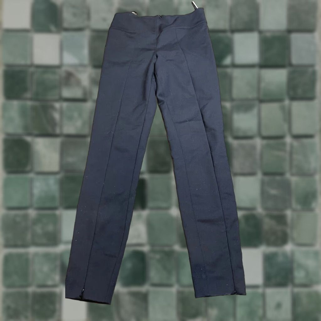 By Malene Birger Malene Birger Pants Women's 34 Black Flat Front High Rise Ankle Zipper Stretch Pants Business 34 Women Size 24" / US 00 / IT 34 - 1 Thumbnail