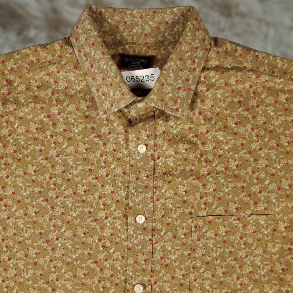 UNTUCKit **Untucked Shirt Mens Large Brown Floral Button-Up Casual** User: Untucked Shirt Mens Large Brown Floral Button-Up Casual Size US L / EU 52-54 / 3 - 1 Thumbnail