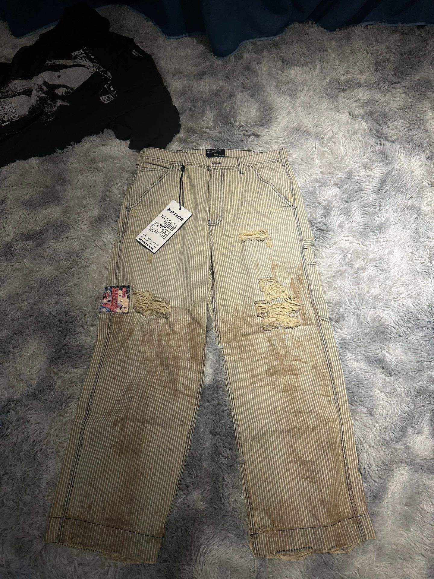 Enfants Riches Deprimes Enfants Riches Deprimes 24ss striped paint logging pants -DMC Size US 32 / EU 48 - 1 Thumbnail