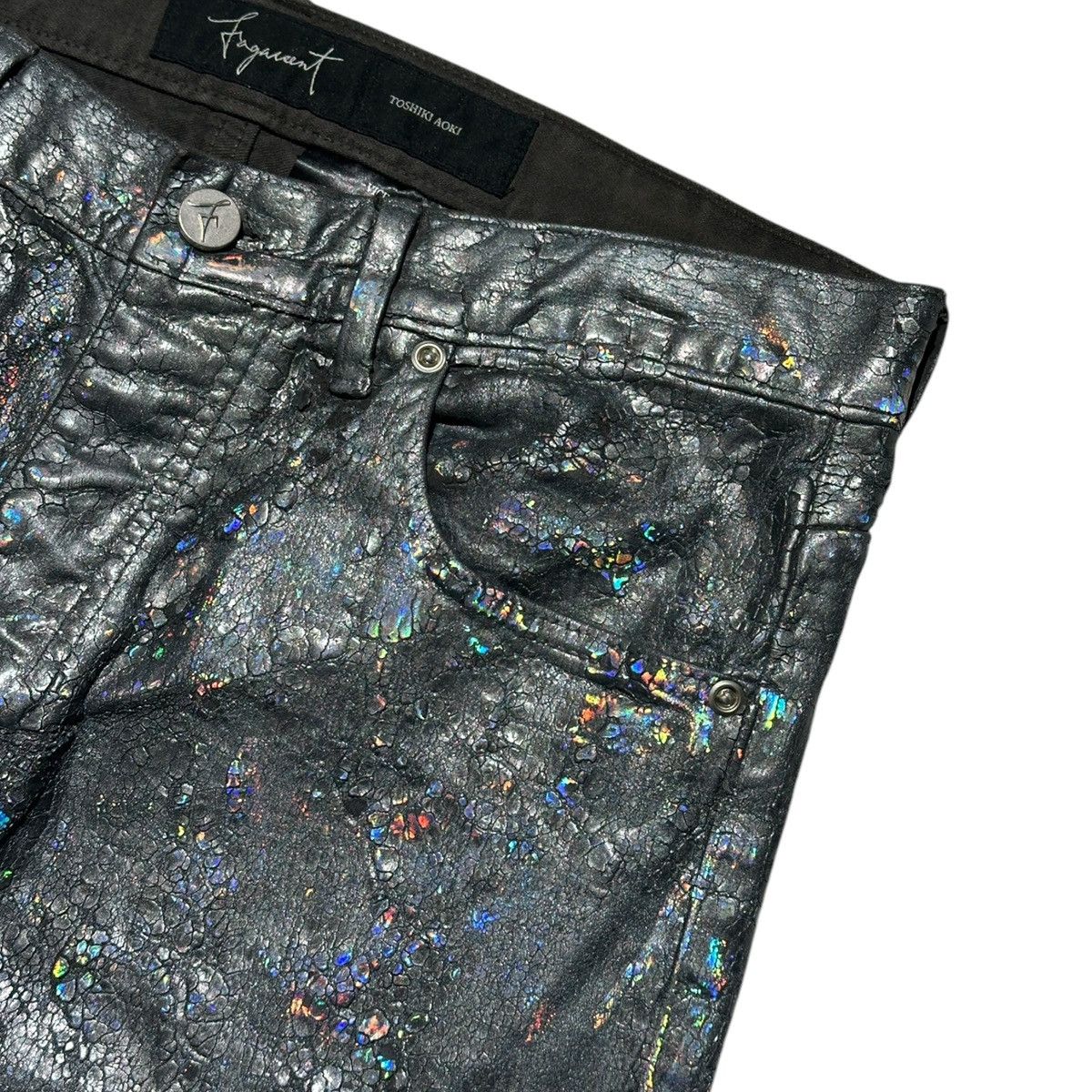 Fragment Design Limited Paint crackled metallic denim Size US 32 / EU 48 - 2 Thumbnail