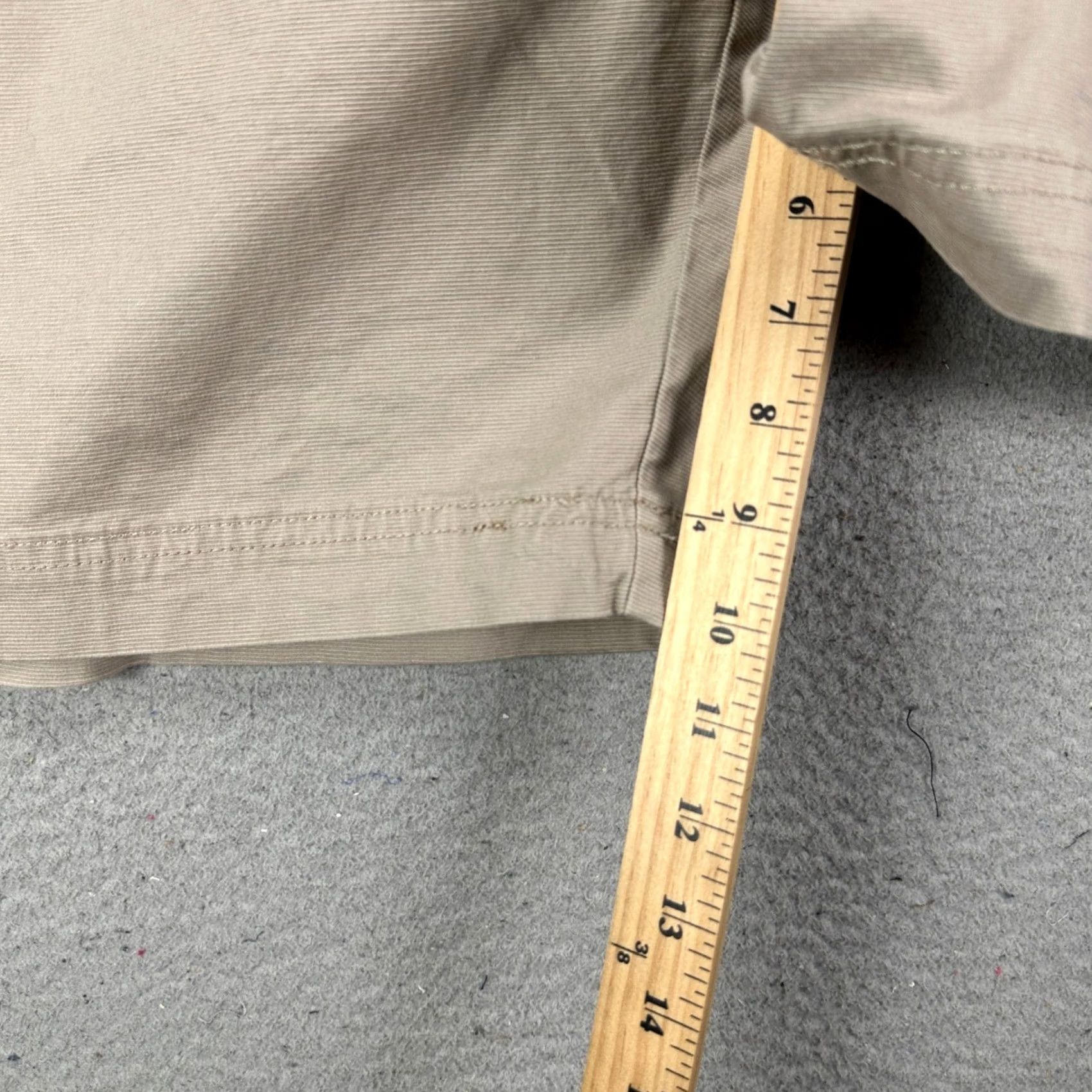 Chaps Chaps Cargo Shorts Mens 50 Beige Flat Front Pocket Stretch Utility Safari Hiking Pants Shorts Size US 34 / EU 50 - 6 Thumbnail