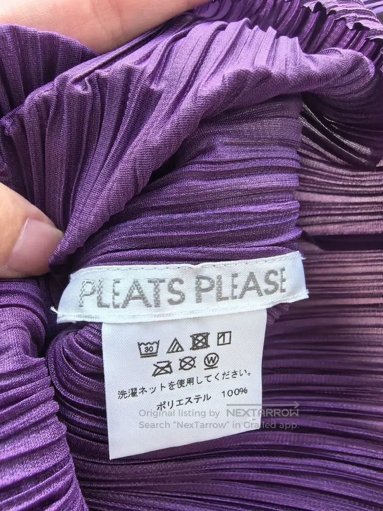 Issey Miyake Issey Miyake Purple Long Sleeve Top Size L / US 10 / IT 46 - 3 Thumbnail