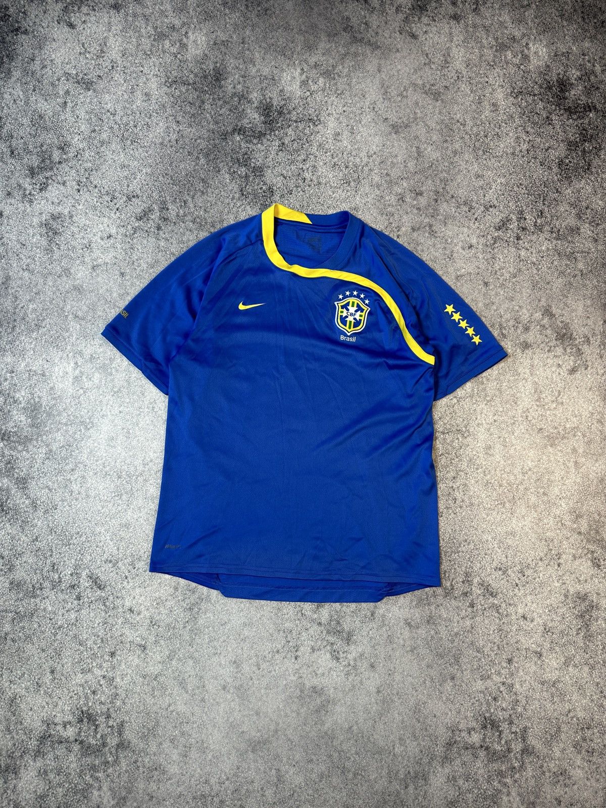 Nike × Vintage Vintage Nike Brazil Soccer Jersey Blokecore Style Rare M Size US M / EU 48-50 / 2 - 1 Thumbnail
