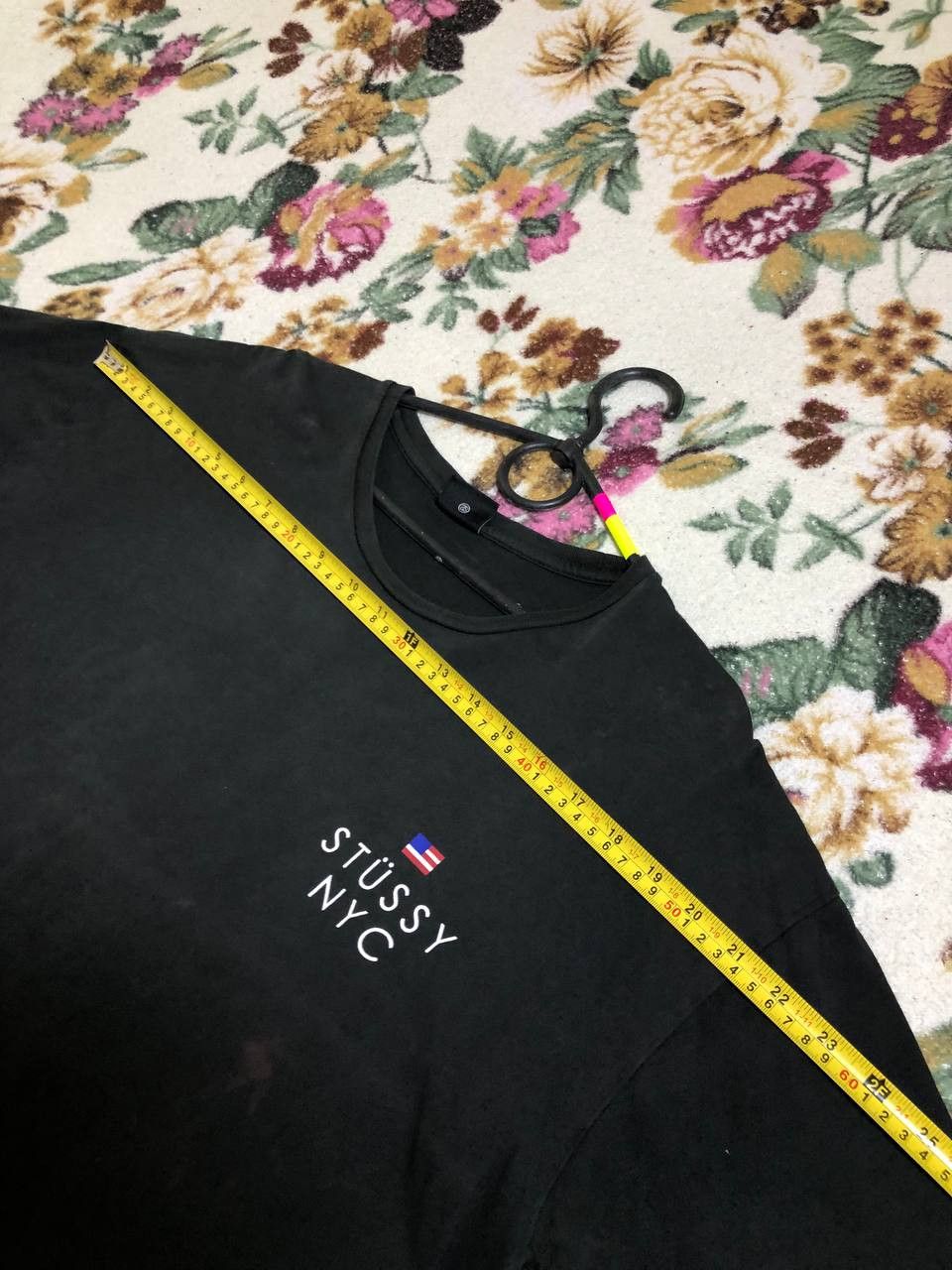 Stussy T-Shirt black Streetwear Y2K Stussy Vintage big print Size US L / EU 52-54 / 3 - 11 Thumbnail