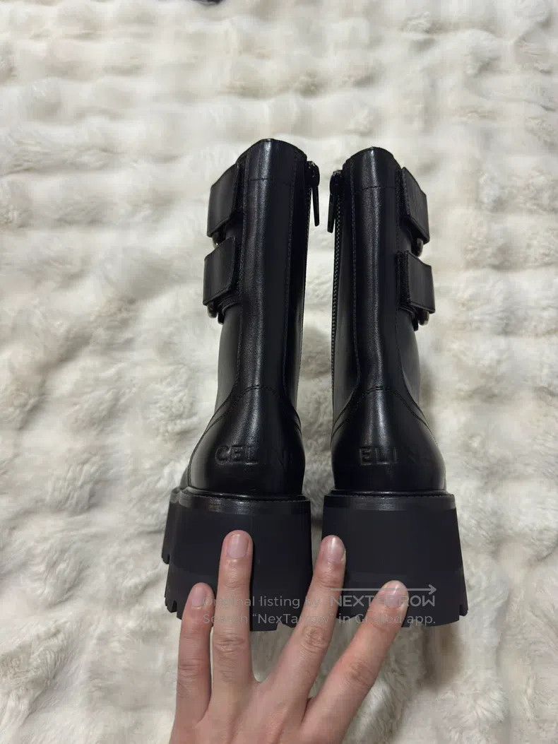Celine Celine Buckle Thick Sole Martin Boots Size US 9 / EU 42 - 9 Thumbnail