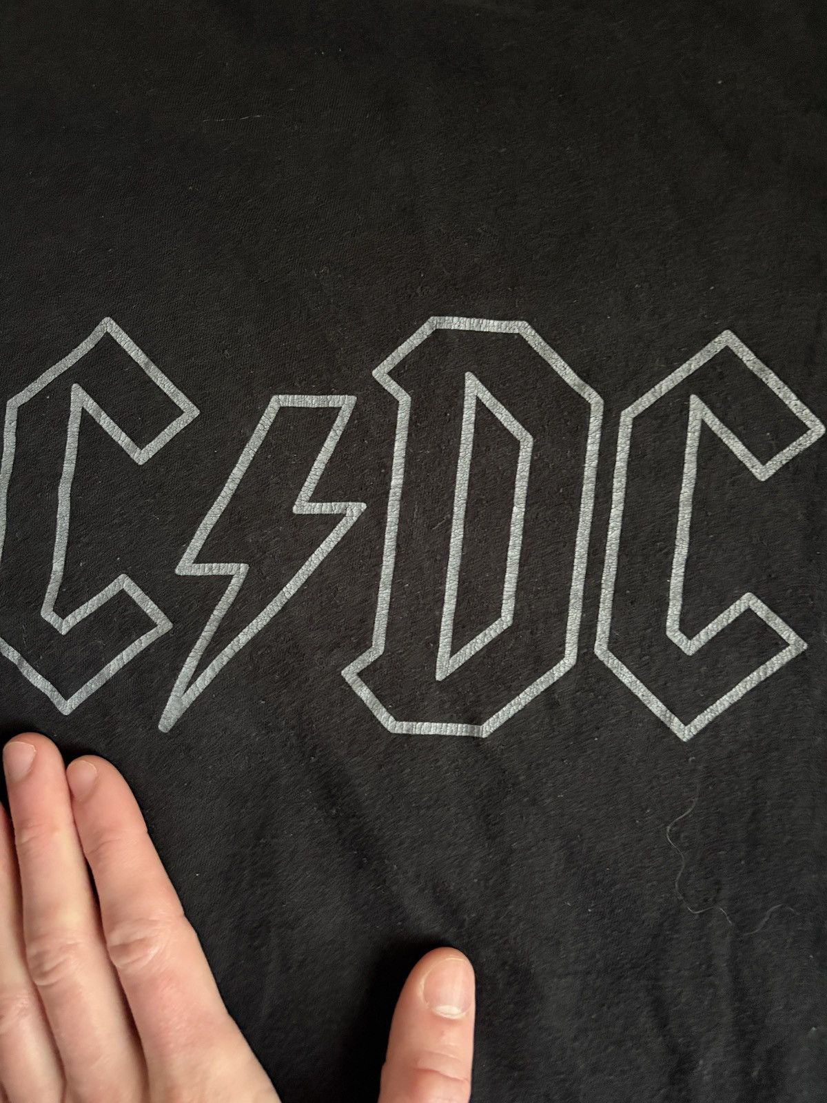 Vintage AC/DC ‘Black Ice’ Vintage Album Promo Tour Black T-Shirt Size US L / EU 52-54 / 3 - 8 Thumbnail