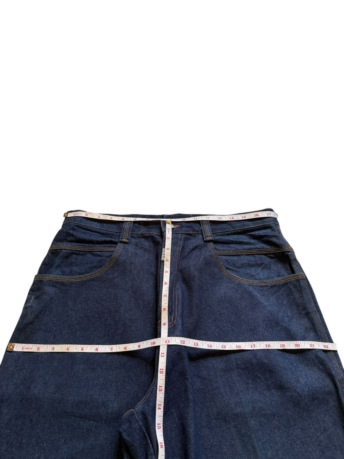 JNCO Vintage School of Hard Knocks Carpenter Baggy Jean Shorts Size US 35 - 12 Thumbnail