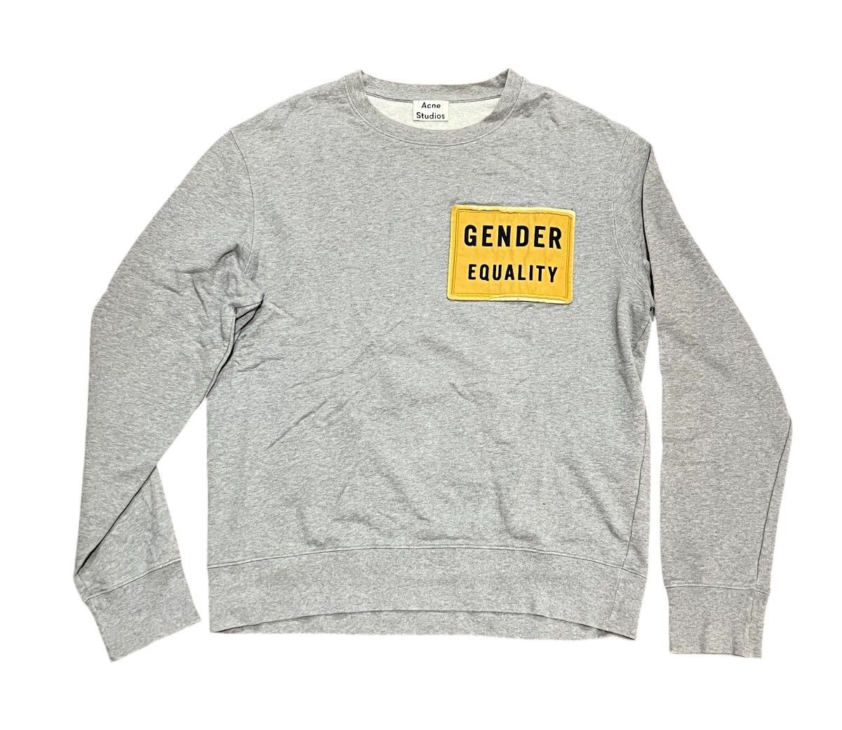 Acne Studios Acne studios face gender equality grey sweatshirt Size US M / EU 48-50 / 2 - 1 Thumbnail