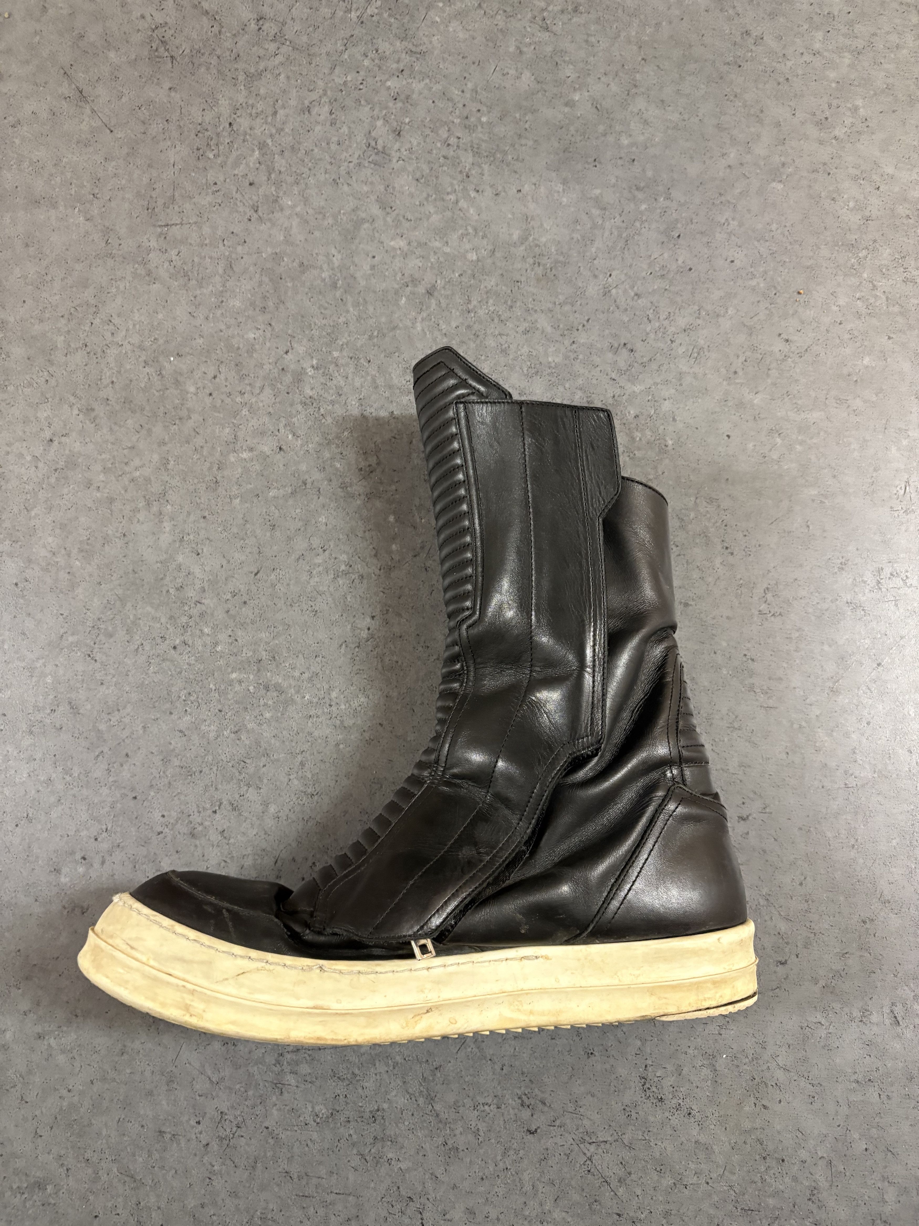 Rick Owens Rick Owen’s Moto Boots Size US 11 / EU 44 - 2 Thumbnail