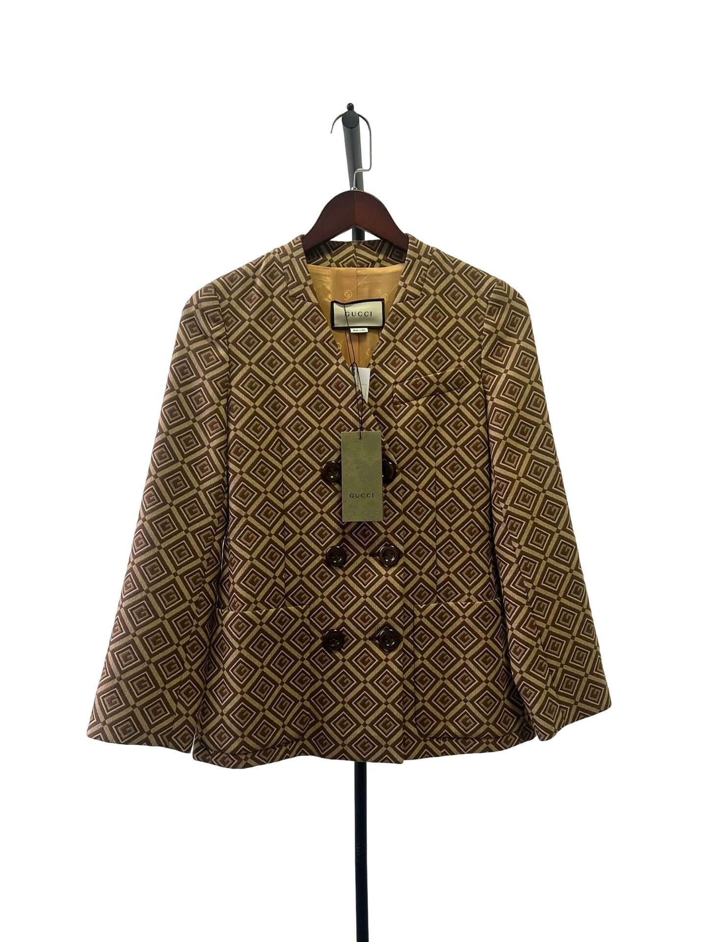 Gucci Gucci Geometric G Logo Double Breasted Blazer IT 36 Size XS / US 0-2 / IT 36-38 - 1 Thumbnail