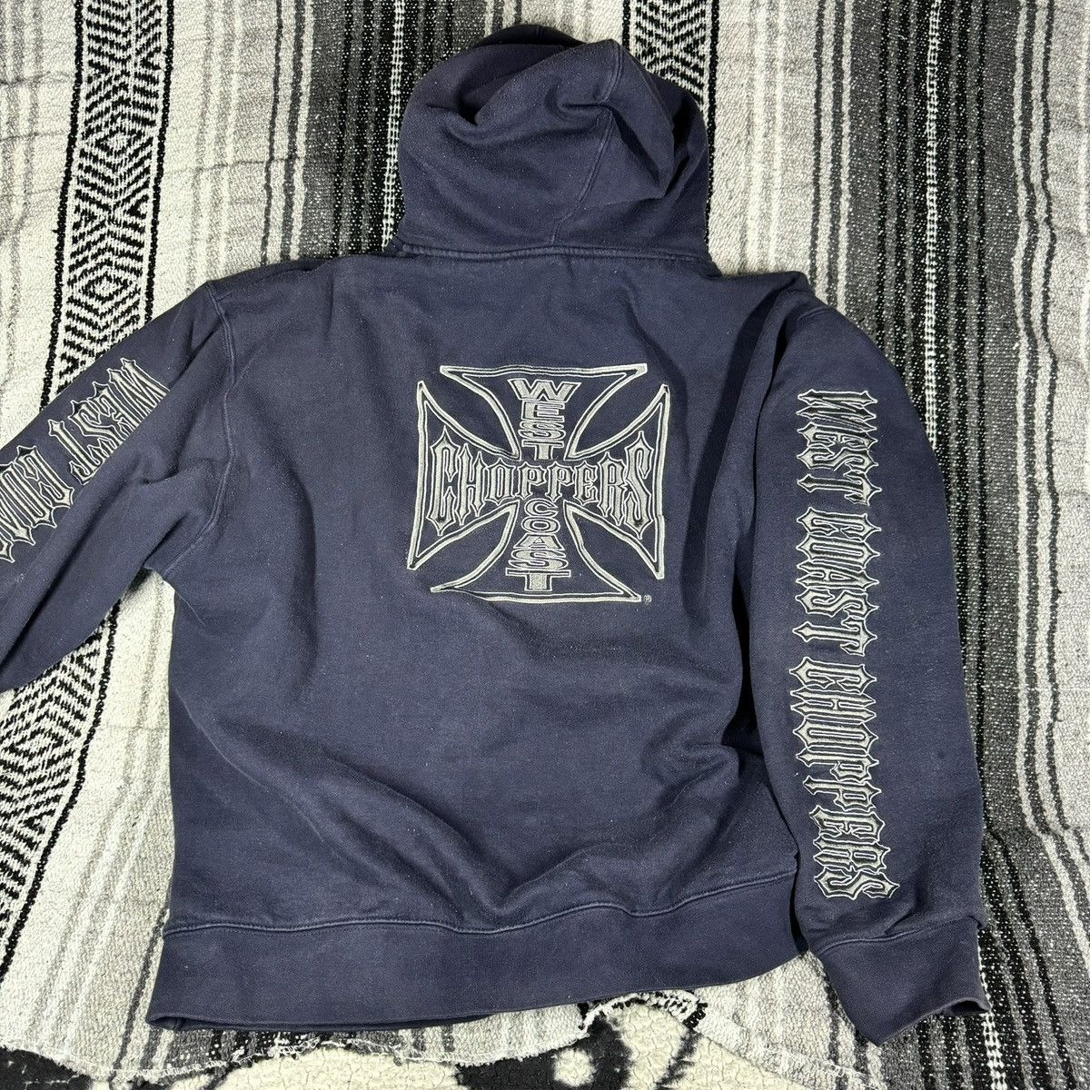 Other West Coast Choppers navy embroidered thermal hoodie Size US L / EU 52-54 / 3 - 2 Thumbnail
