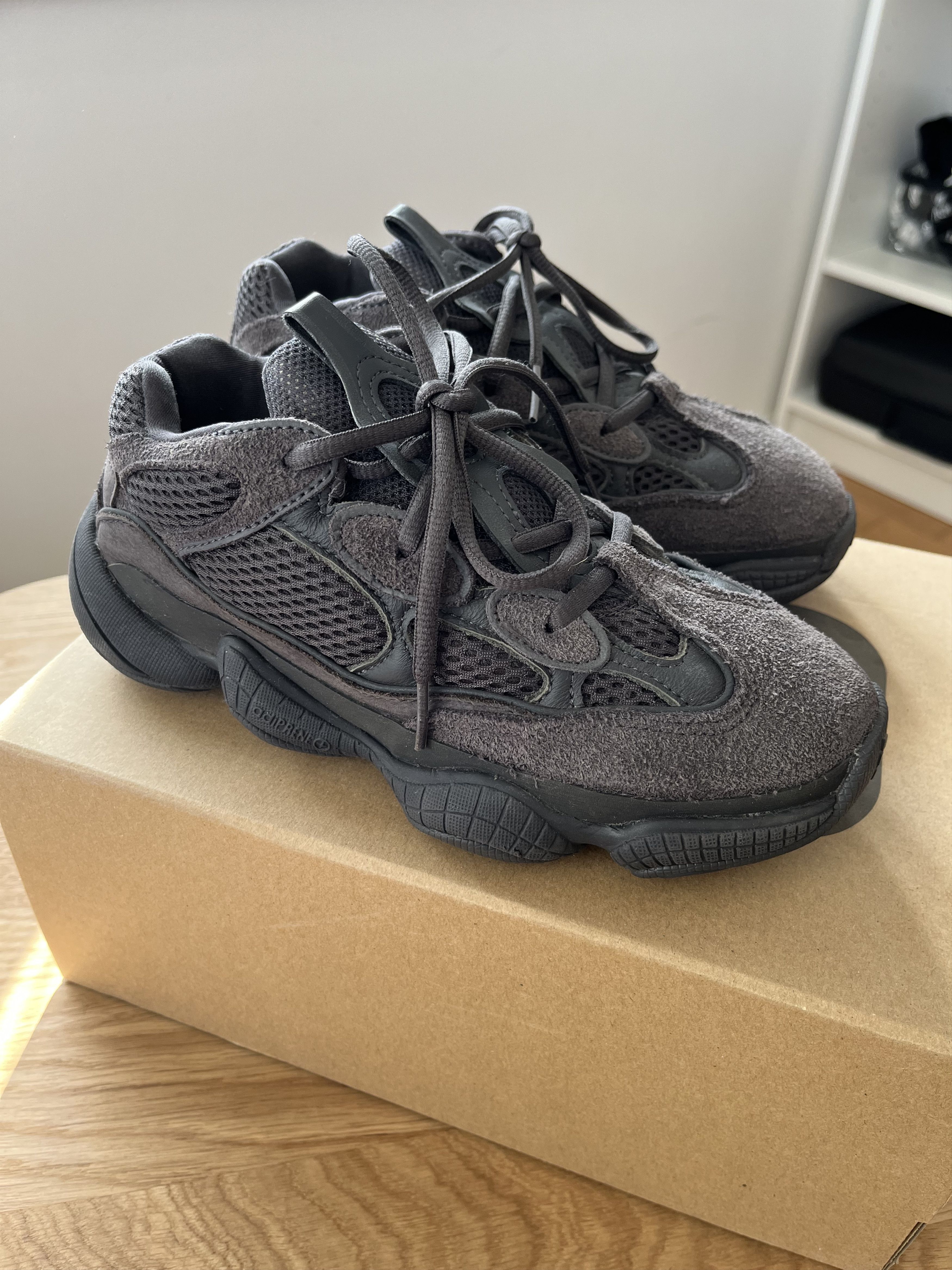 Adidas × Kanye West adidas YEEZY 500 utility black Size US 6.5 / IT 36.5 - 1 Thumbnail