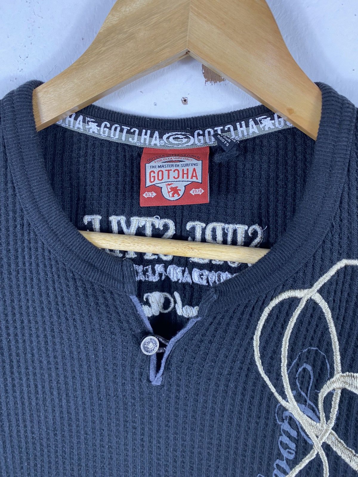 Gotcha Gotcha Embroidery Long Sleeve Knit Size US M / EU 48-50 / 2 - 6 Thumbnail
