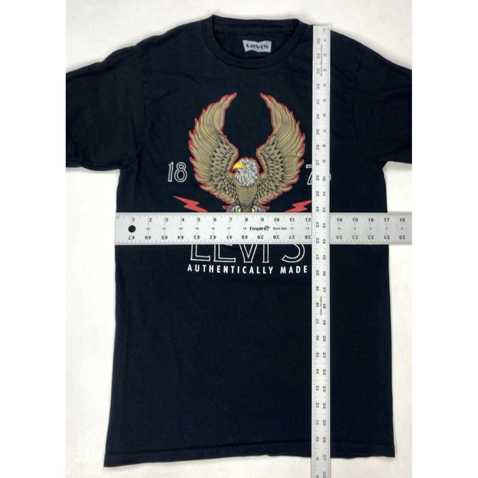 Levi's Levi’s Graphic T-shirt Men Small Black Short Sleeve Eagle Logo Crew Neck T-Shirt Regular Cotton All Seasons Vintage? Size US M / EU 48-50 / 2 - 5 Thumbnail
