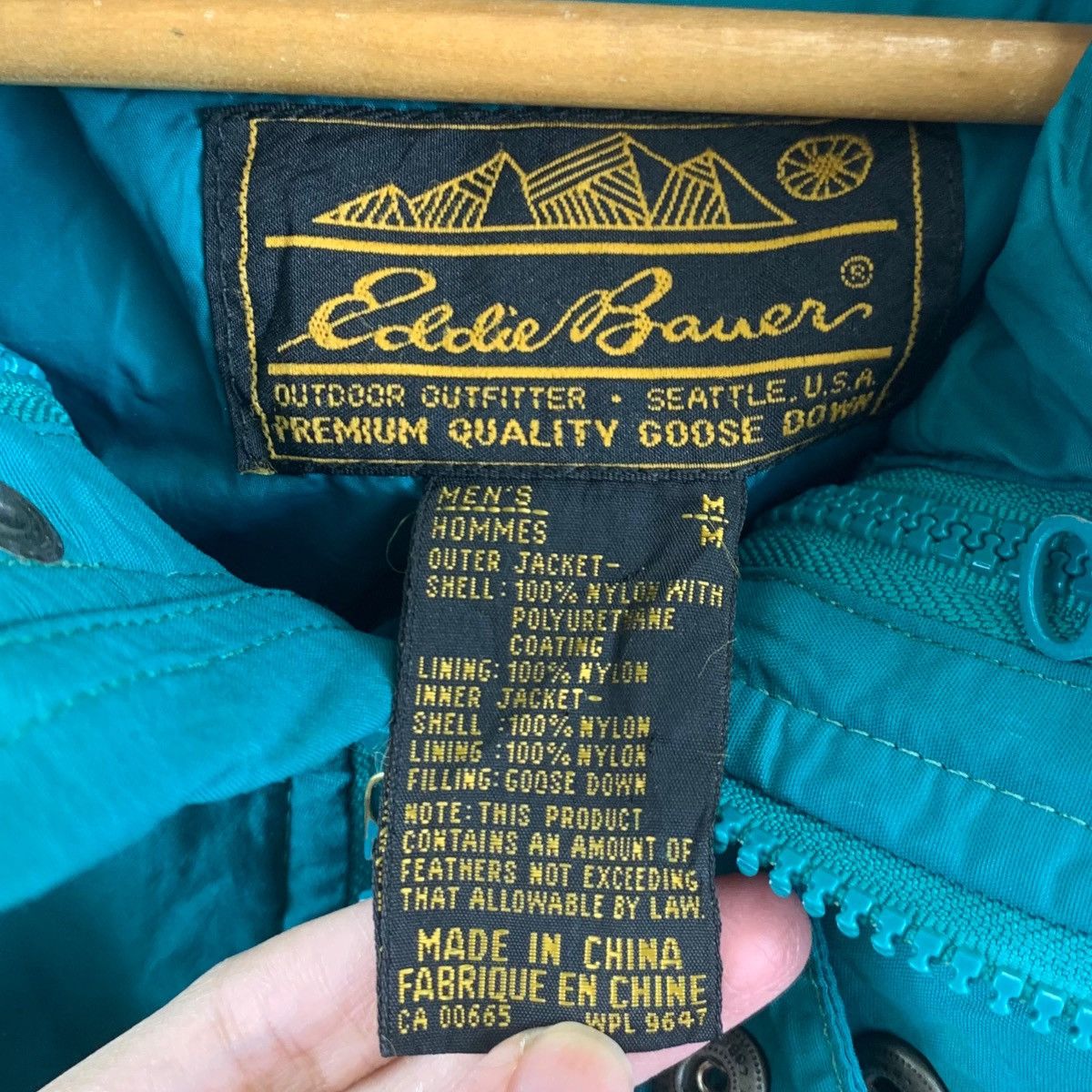 Eddie Bauer EDDIE BAUER Premium Quality Goose Down Green Puffer Size US M / EU 48-50 / 2 - 4 Thumbnail