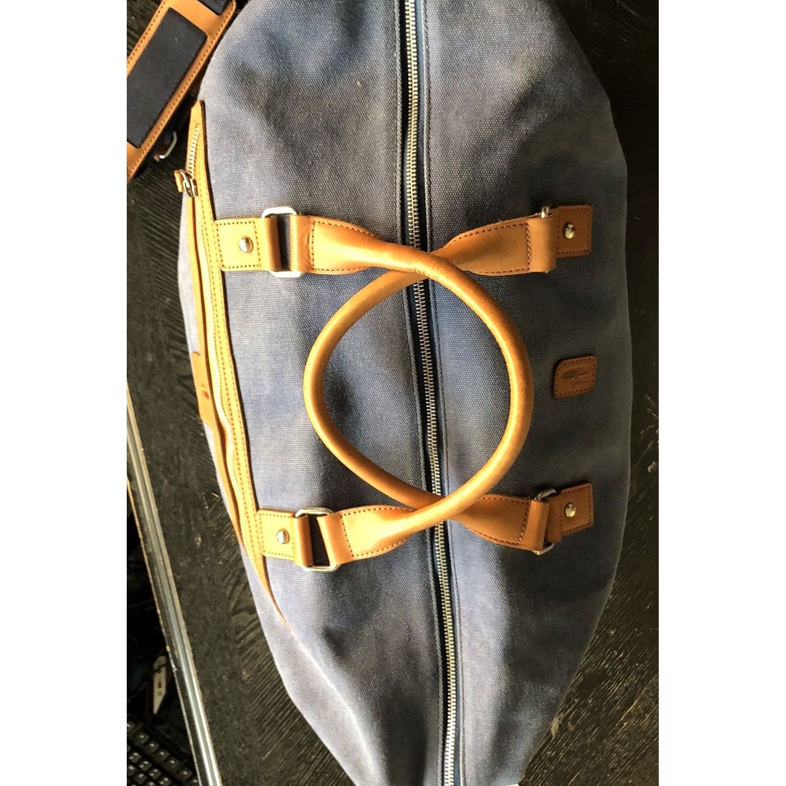 johnnie-O VINTAGE Johnnie O Wake Blue Dyed Canvas Duffle bag 198 Green? Size ONE SIZE - 4 Thumbnail