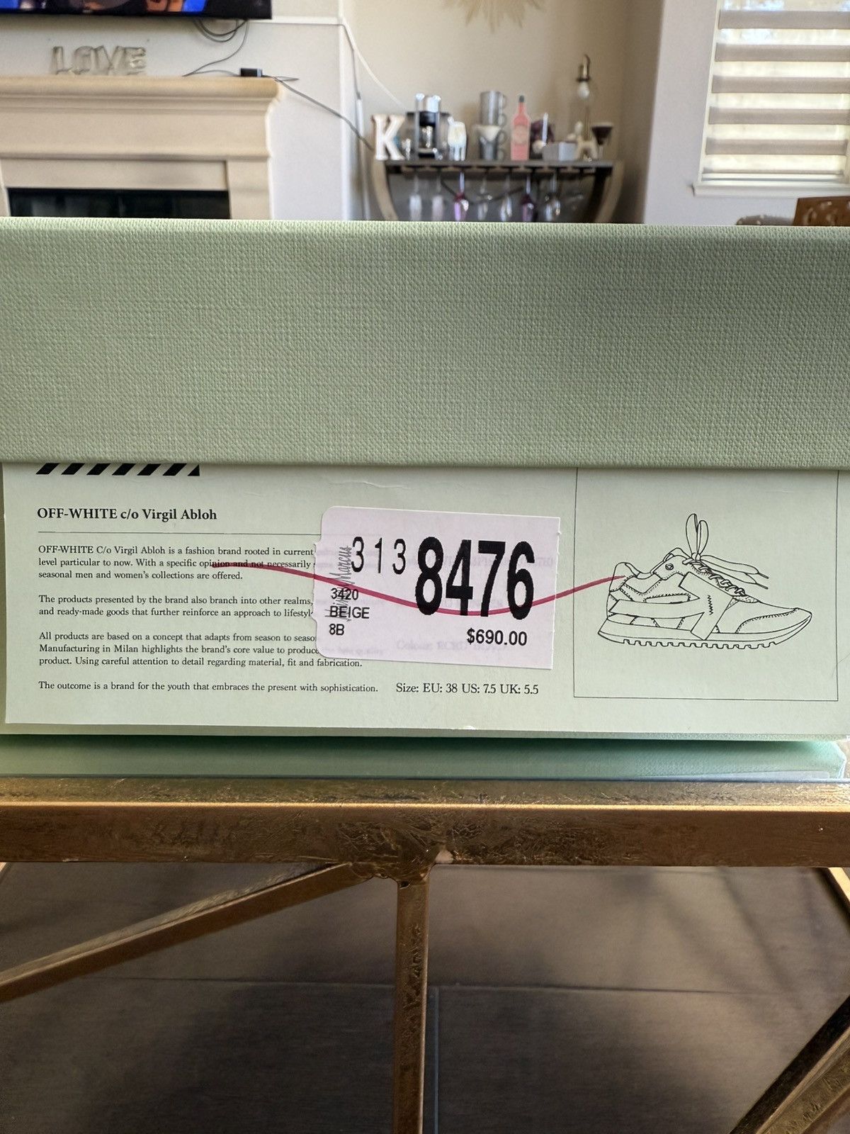 Off-White Off-White Women’s HG Runner ‘Beige’ Size US 8 / IT 38 - 17 Thumbnail