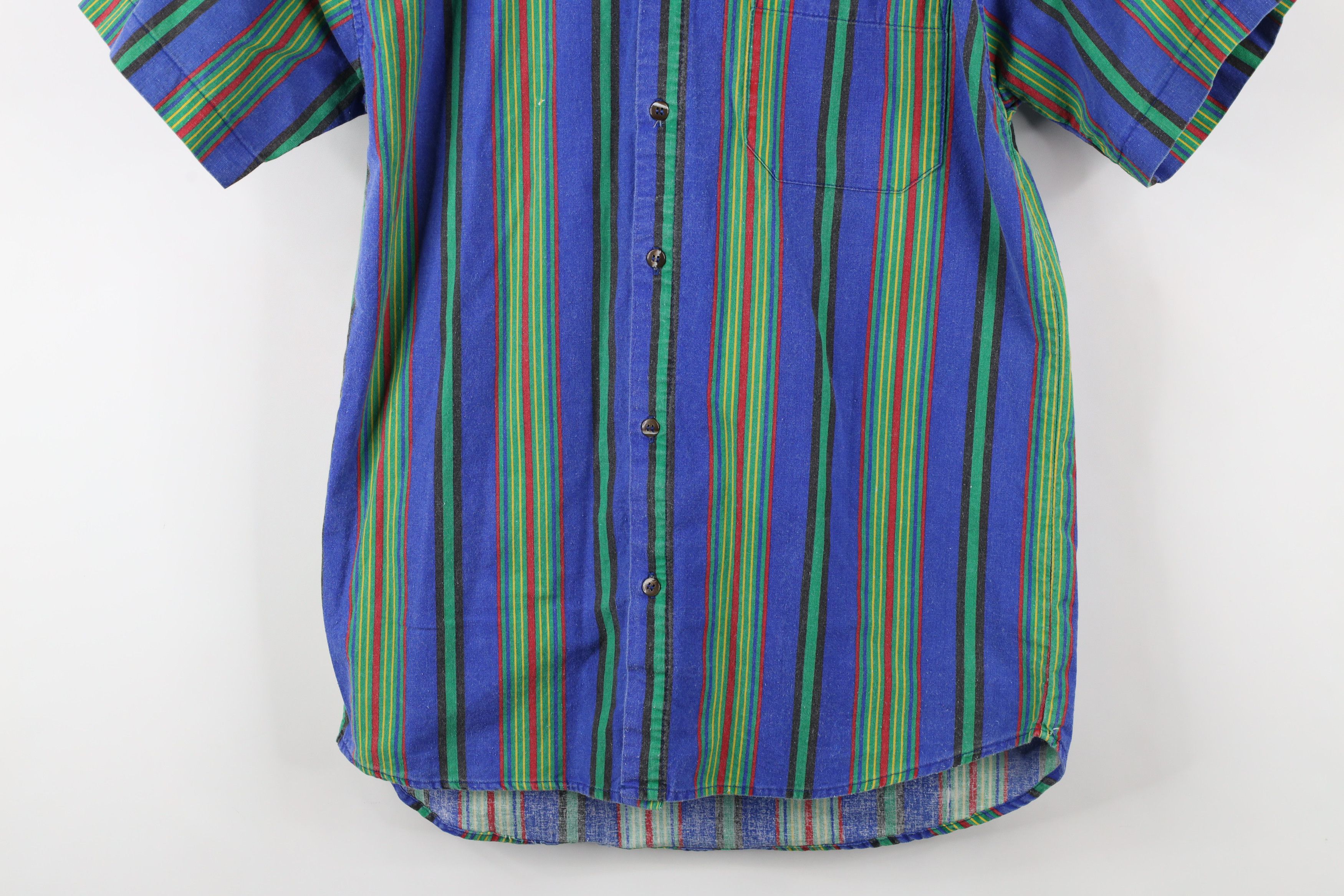 Vintage Vintage 90s Streetwear Rainbow Striped Button Down Shirt Size US S / EU 44-46 / 1 - 3 Thumbnail