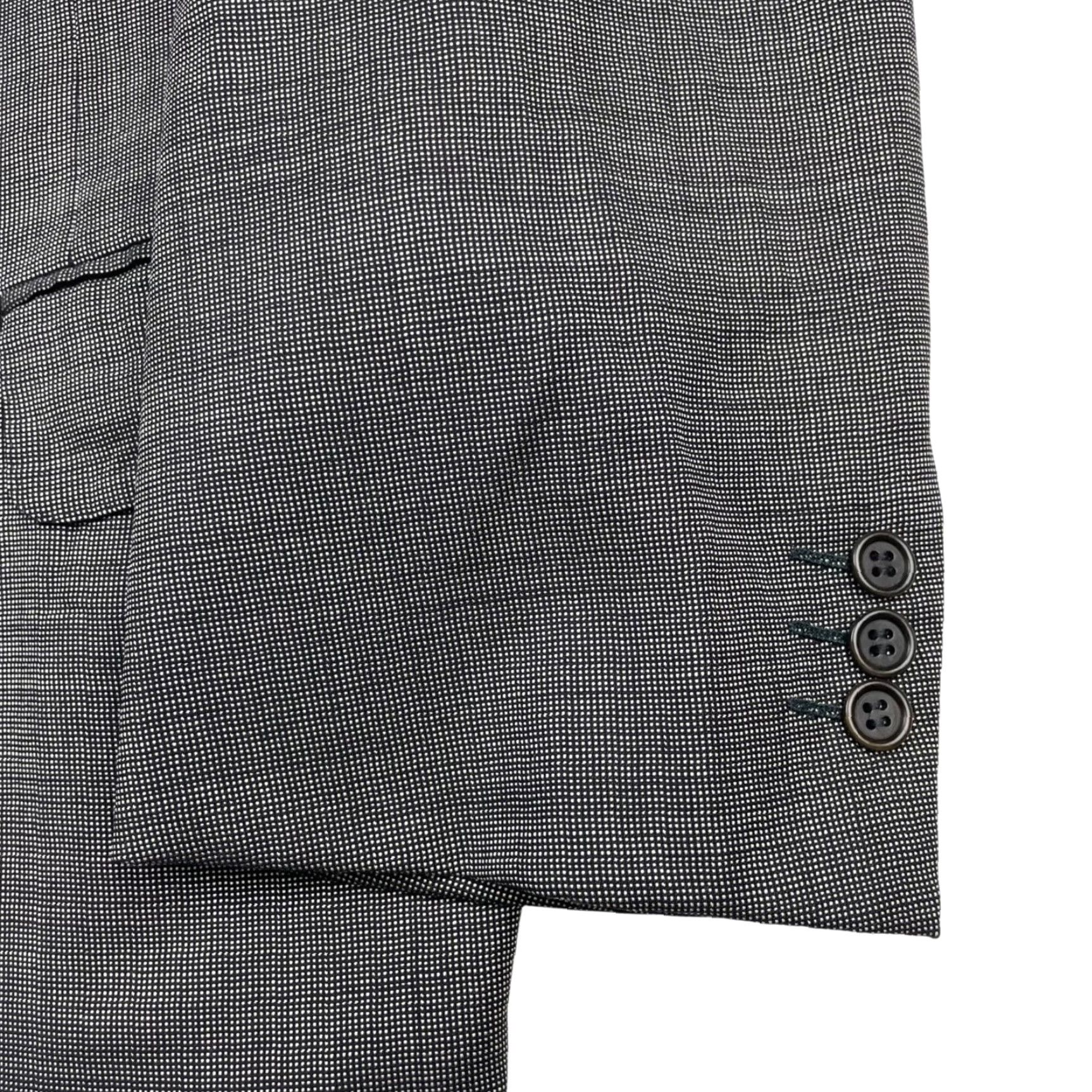 Canali Canali Men's Blazer Jacket 50R Gray Italy 100% Wool 2-Button Size 42R - 4 Thumbnail