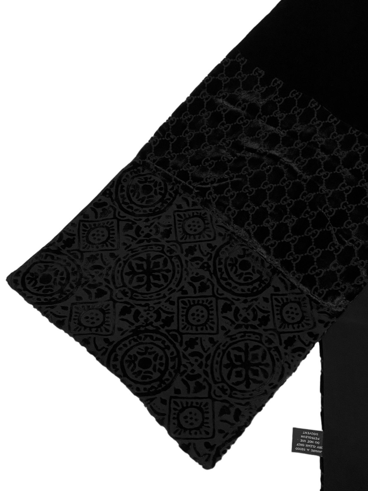 Gucci A/W 1997 Velvet Patchwork Scarf (AW97/FW97, Tom Ford, Silk) Size ONE SIZE - 5 Thumbnail