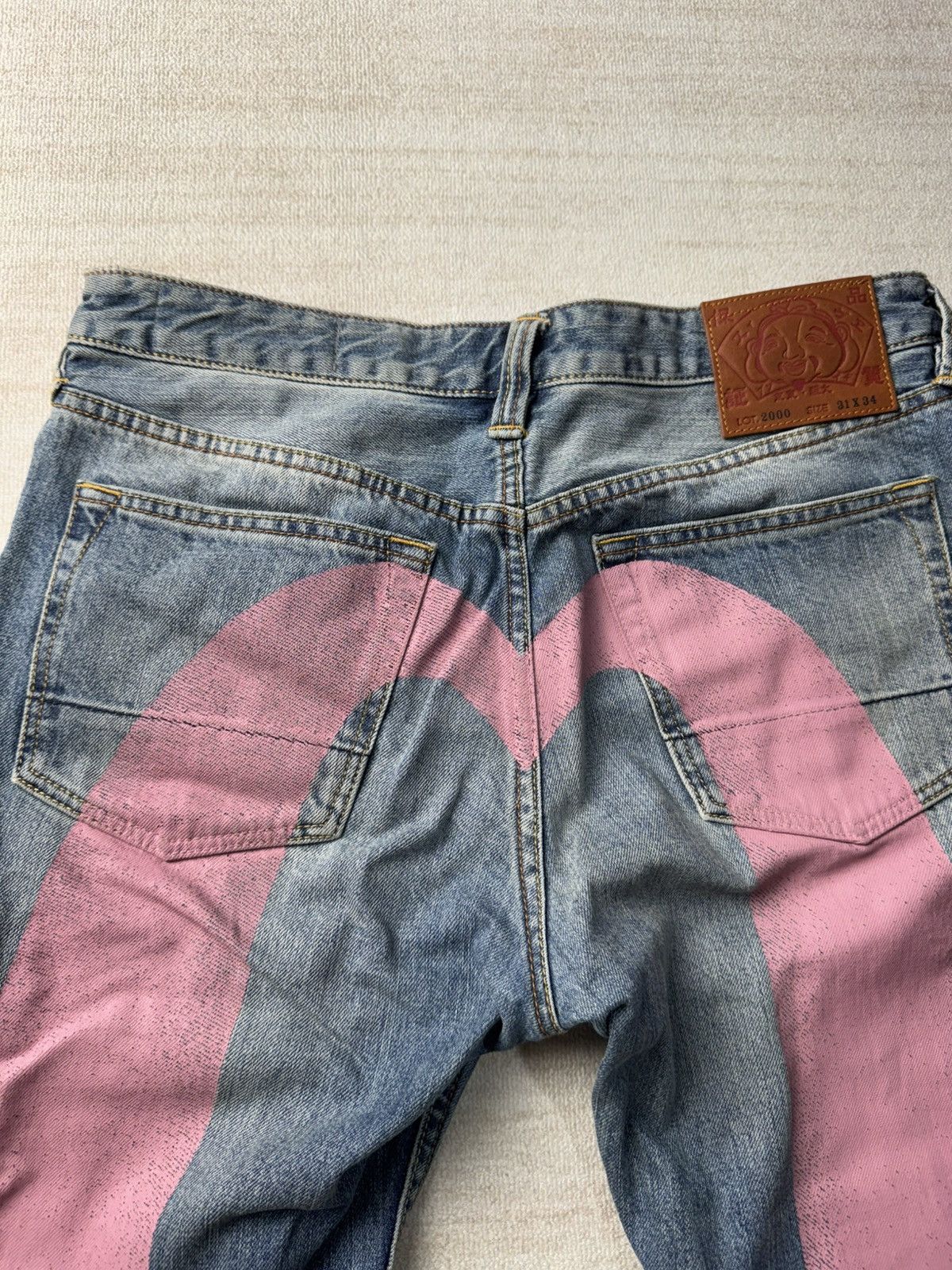 Evisu Daicock logo jean 31 Size US 31 - 6 Thumbnail